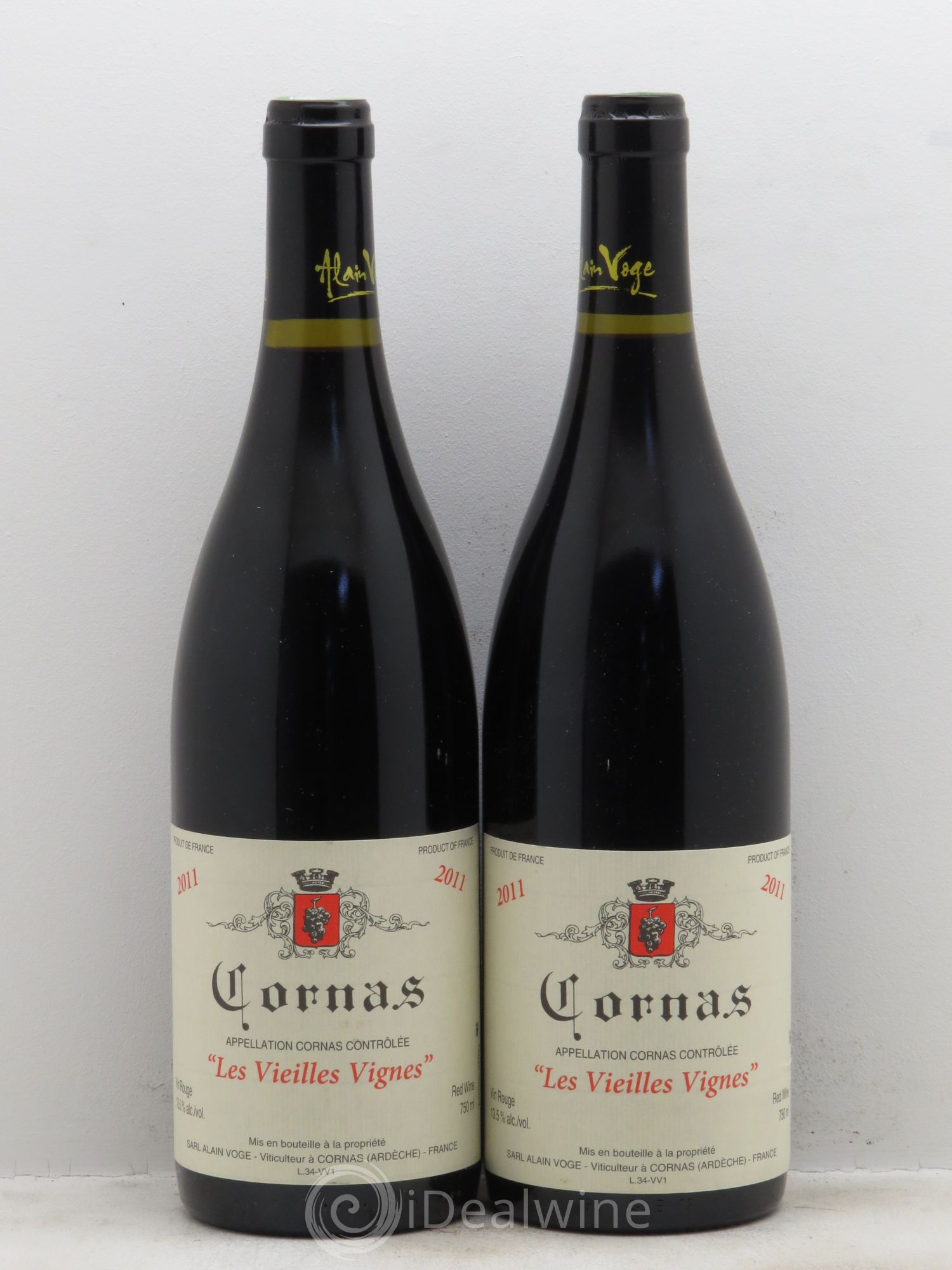 Cornas Les Vieilles Vignes Alain Voge (Domaine) 2011 - Lot de 2 bouteilles - 0