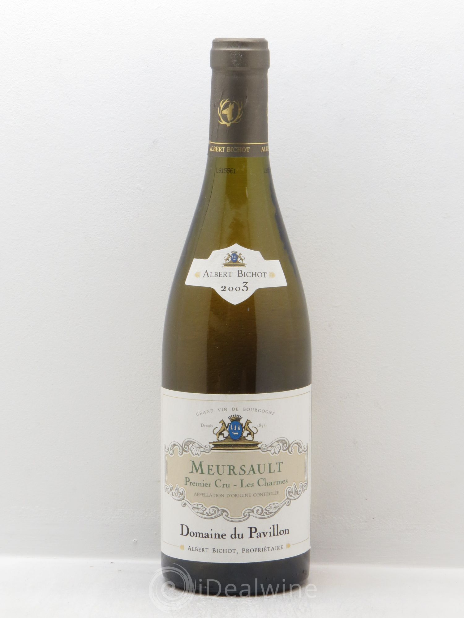 Meursault 1er Cru Charmes Domaine du Pavillon - Albert Bichot 2003 - Lot de 1 bouteille - 0