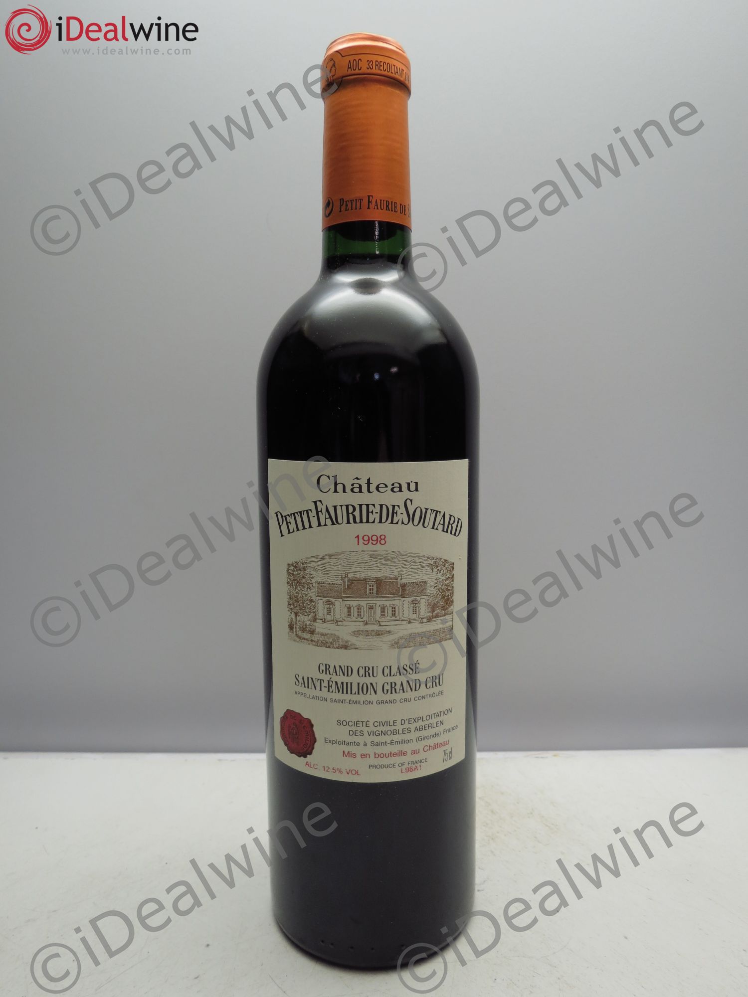Château Petit Faurie de Soutard Grand Cru Classé 1998 - Lot de 1 bouteille - 0