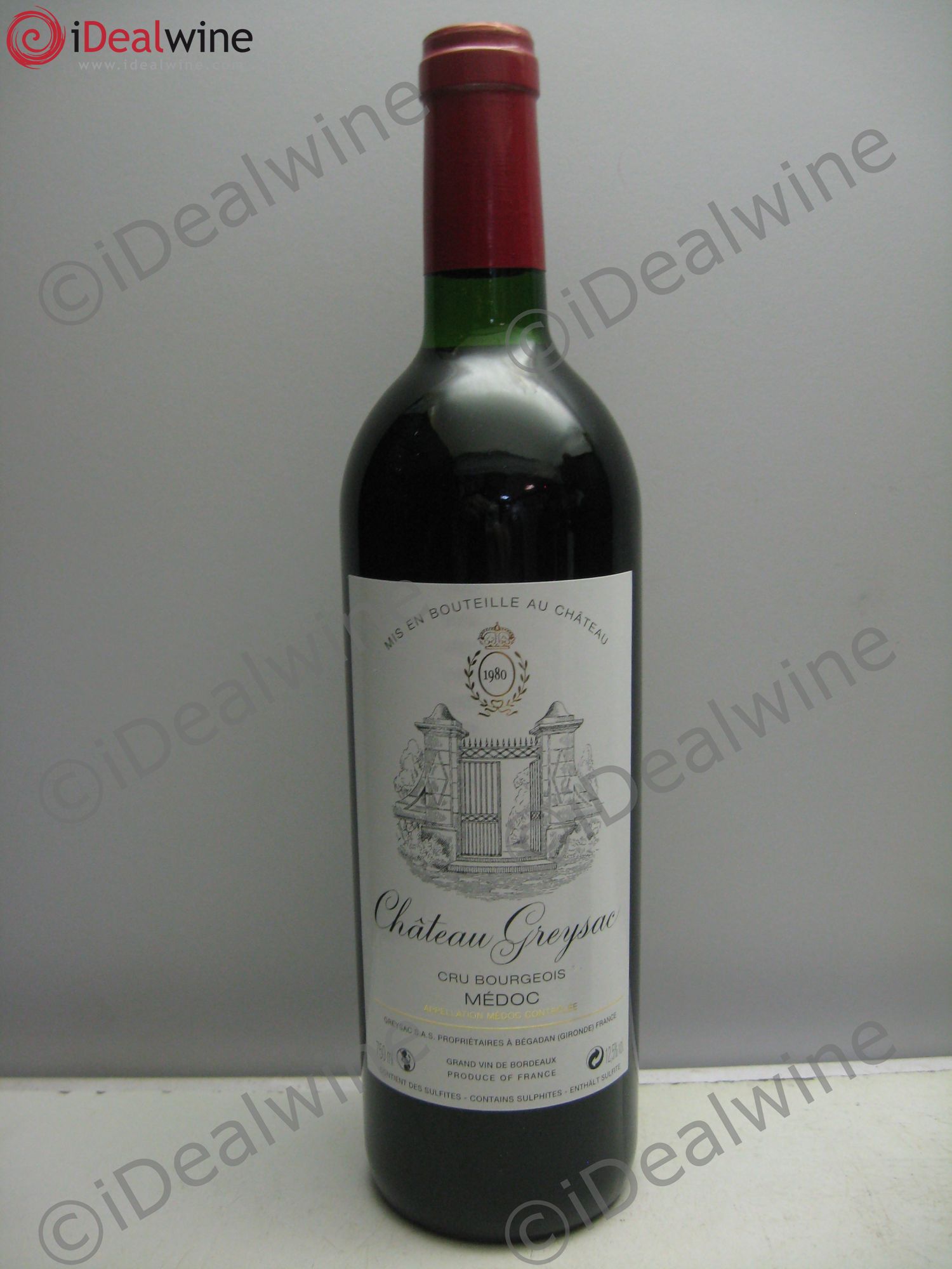 Château Greysac Cru Bourgeois 1980 - Lot de 1 bouteille - 0