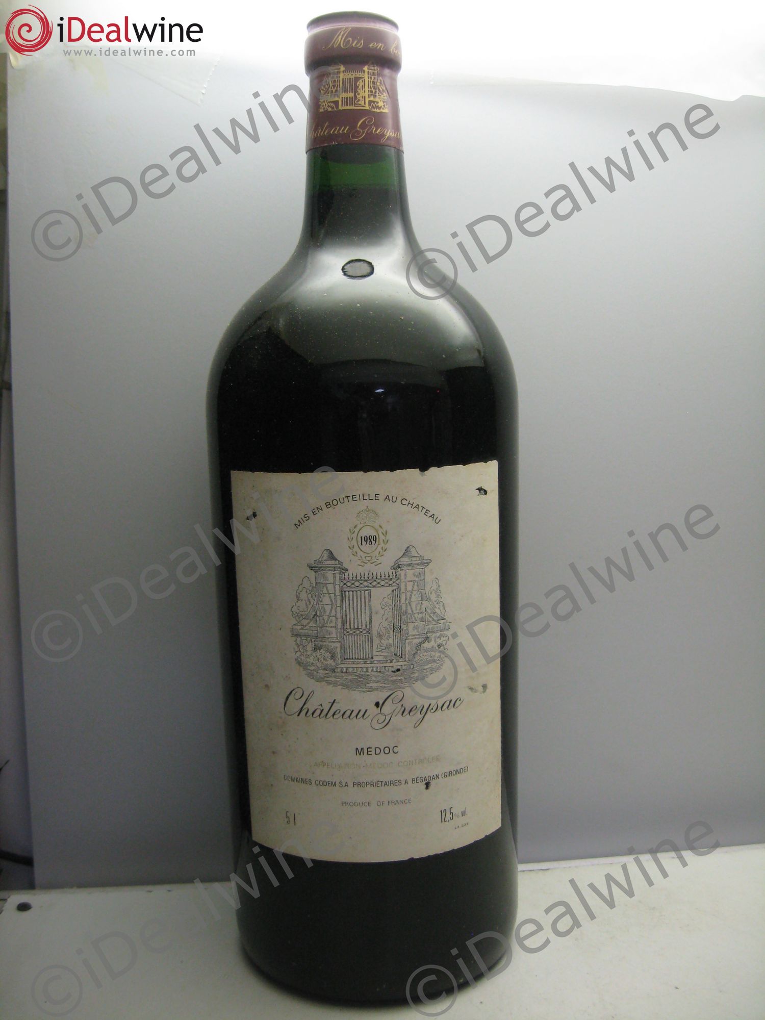 Château Greysac Cru Bourgeois 1989 - Lot de 1 jeroboam - 0