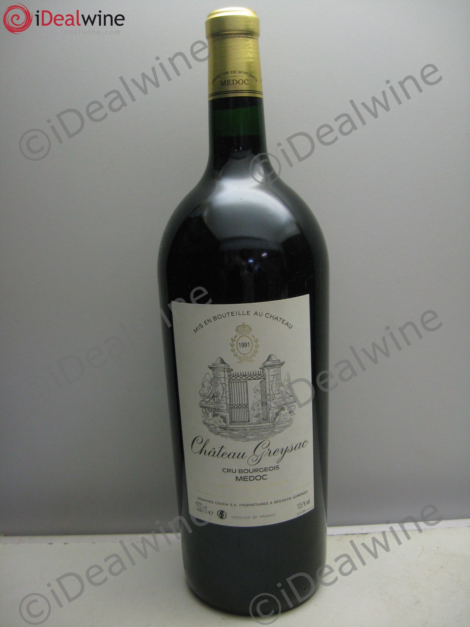 Château Greysac Cru Bourgeois 1991 - Lot de 1 magnum - 0