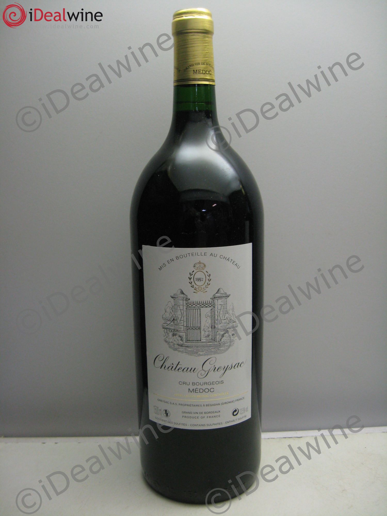 Château Greysac Cru Bourgeois 1992 - Lot de 1 magnum - 0