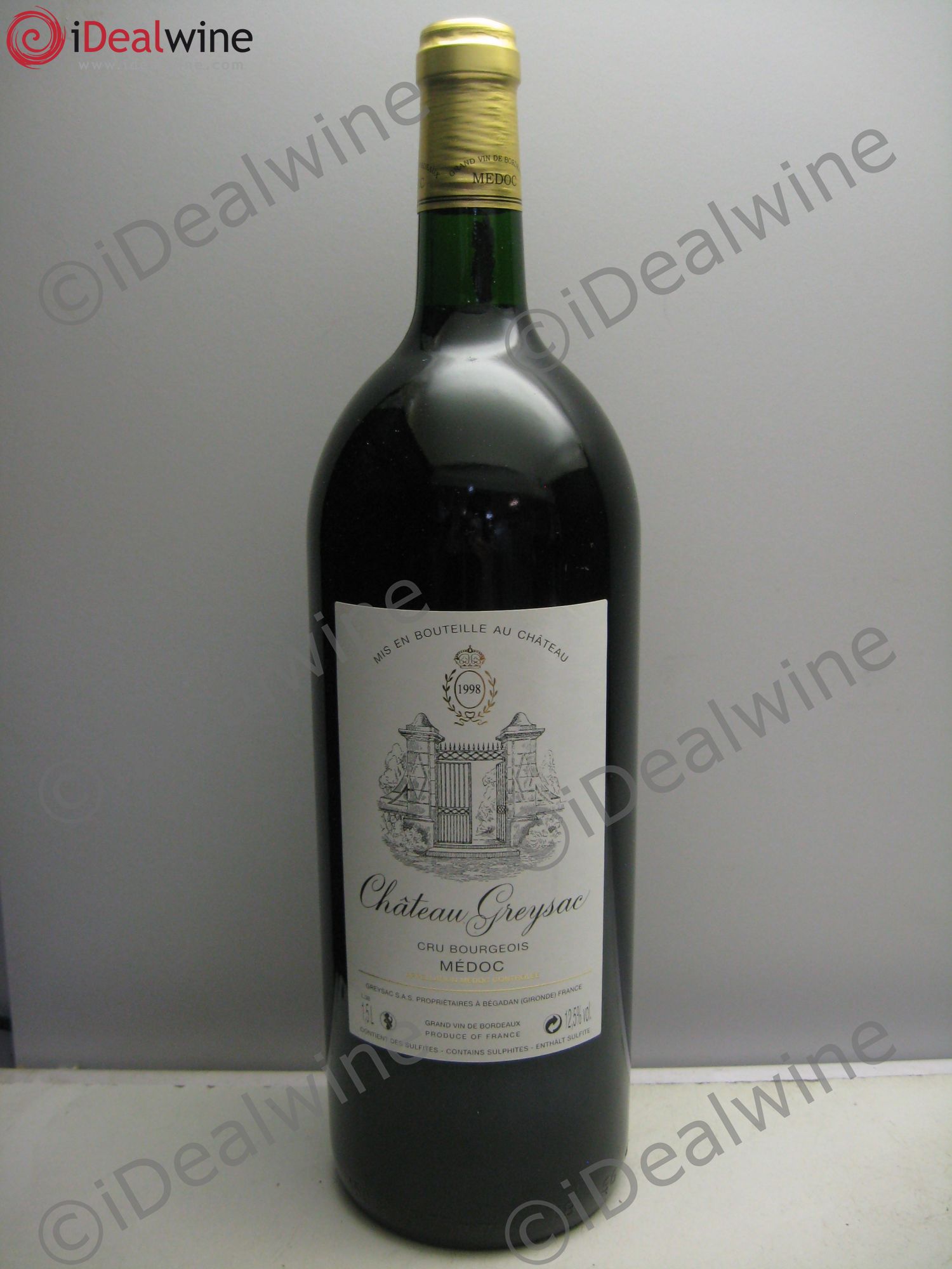 Château Greysac Cru Bourgeois 1998 - Lot de 1 magnum - 0