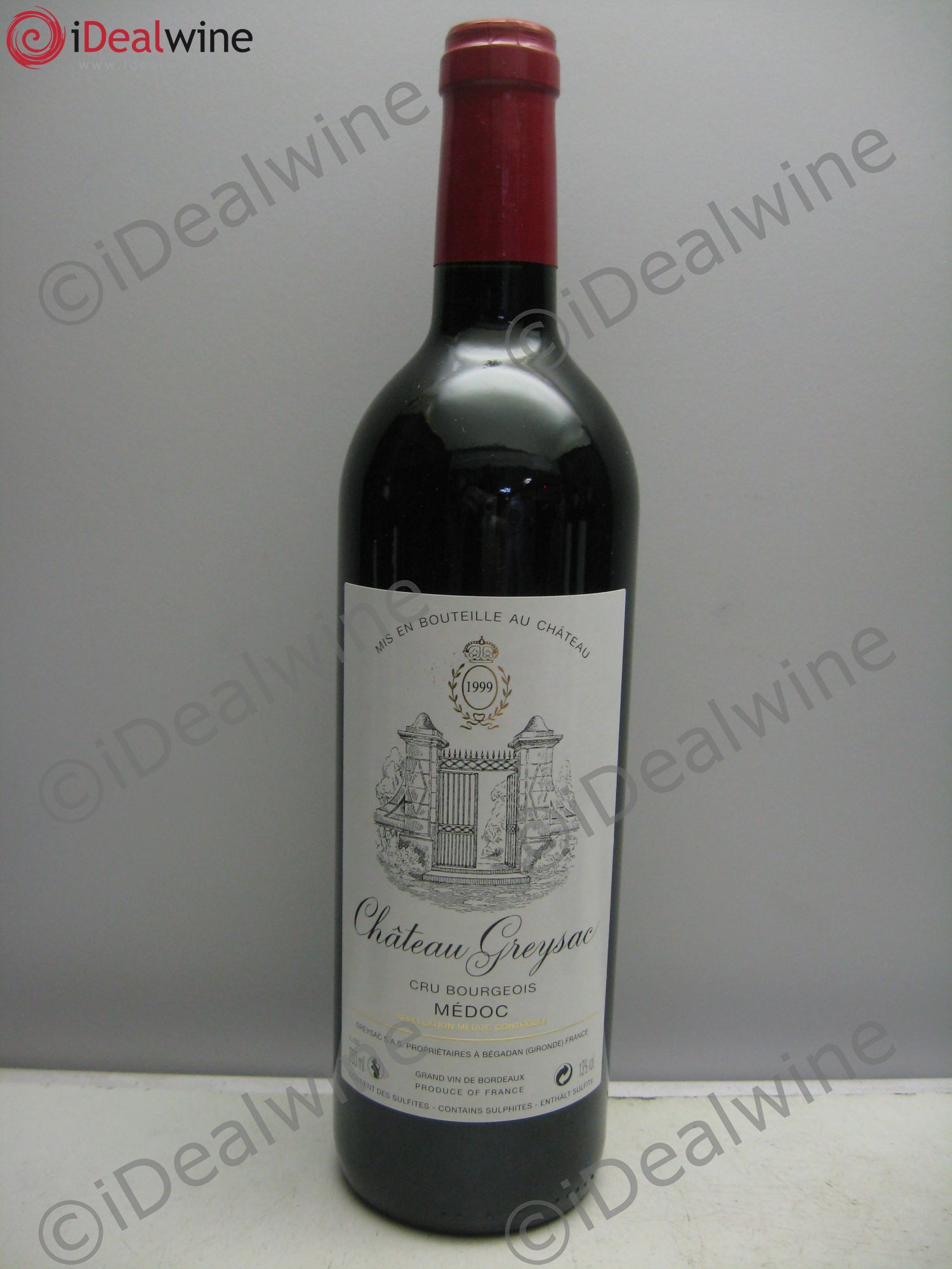 Château Greysac Cru Bourgeois 1999 - Lot de 1 bouteille - 0