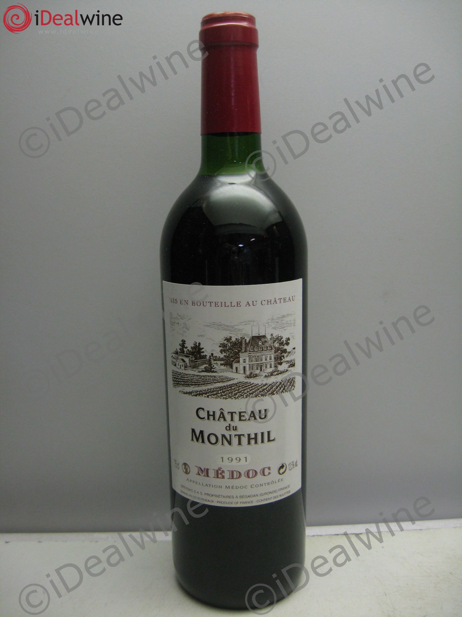 Château du Monthil Cru Bourgeois 1991 - Lot de 1 bouteille - 0