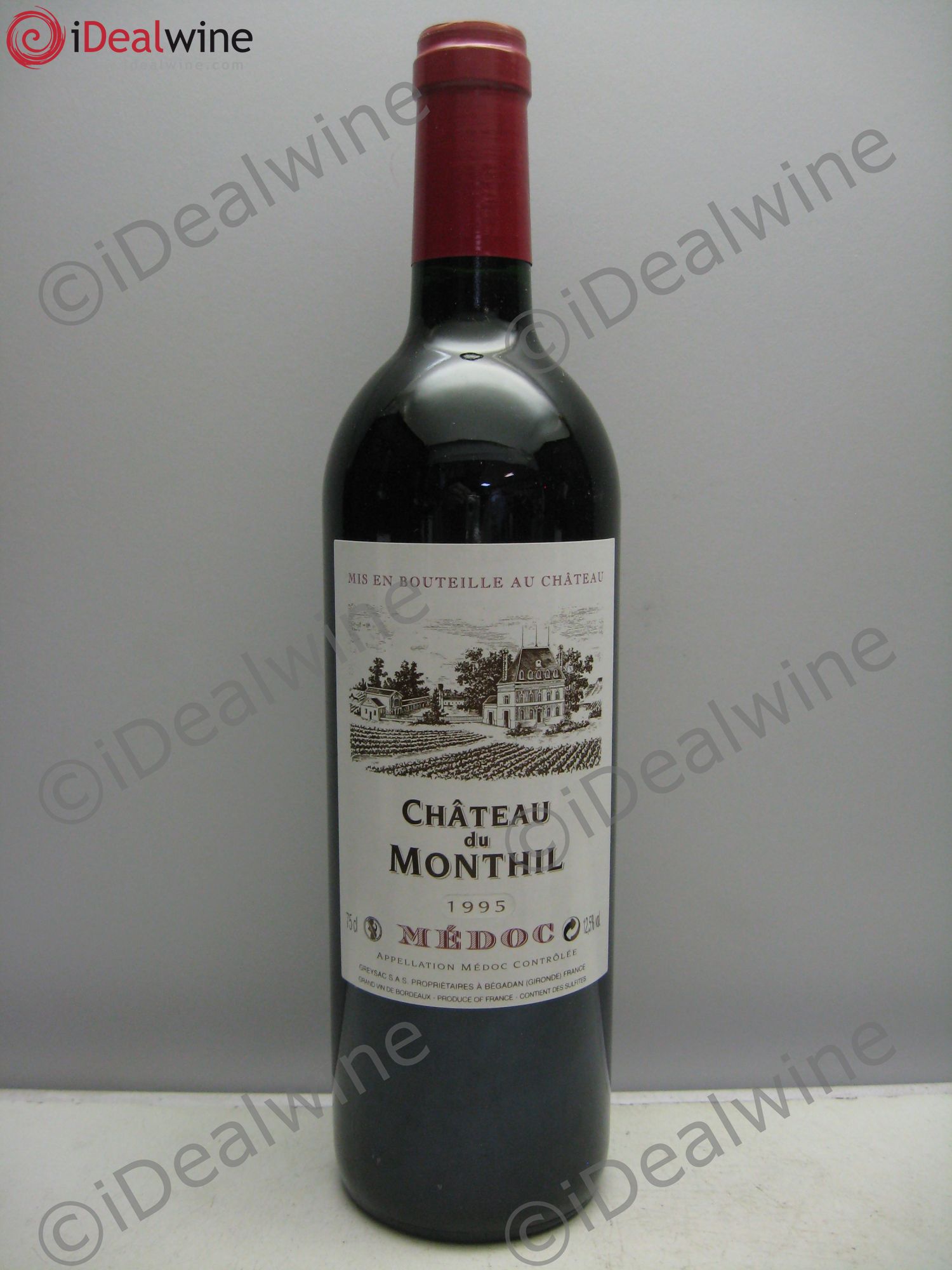 Château du Monthil Cru Bourgeois 1995 - Lot de 1 bouteille - 0
