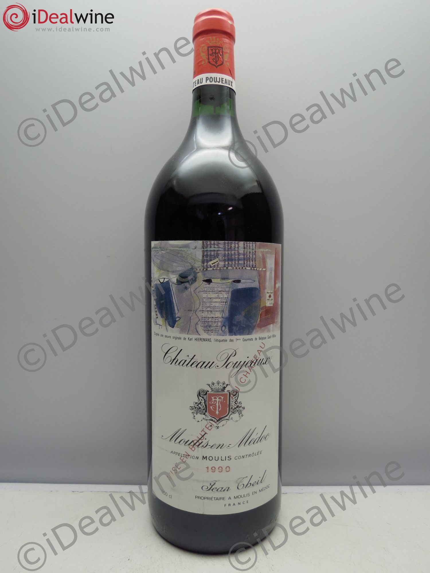 Château Poujeaux 1990 - Lot de 1 magnum - 0