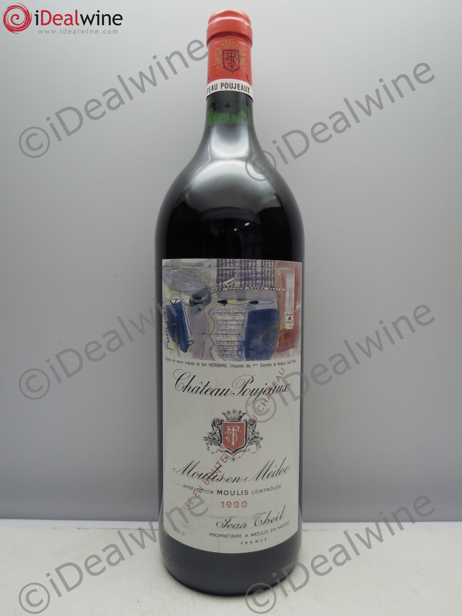 Château Poujeaux 1990 - Lot de 1 magnum - 0