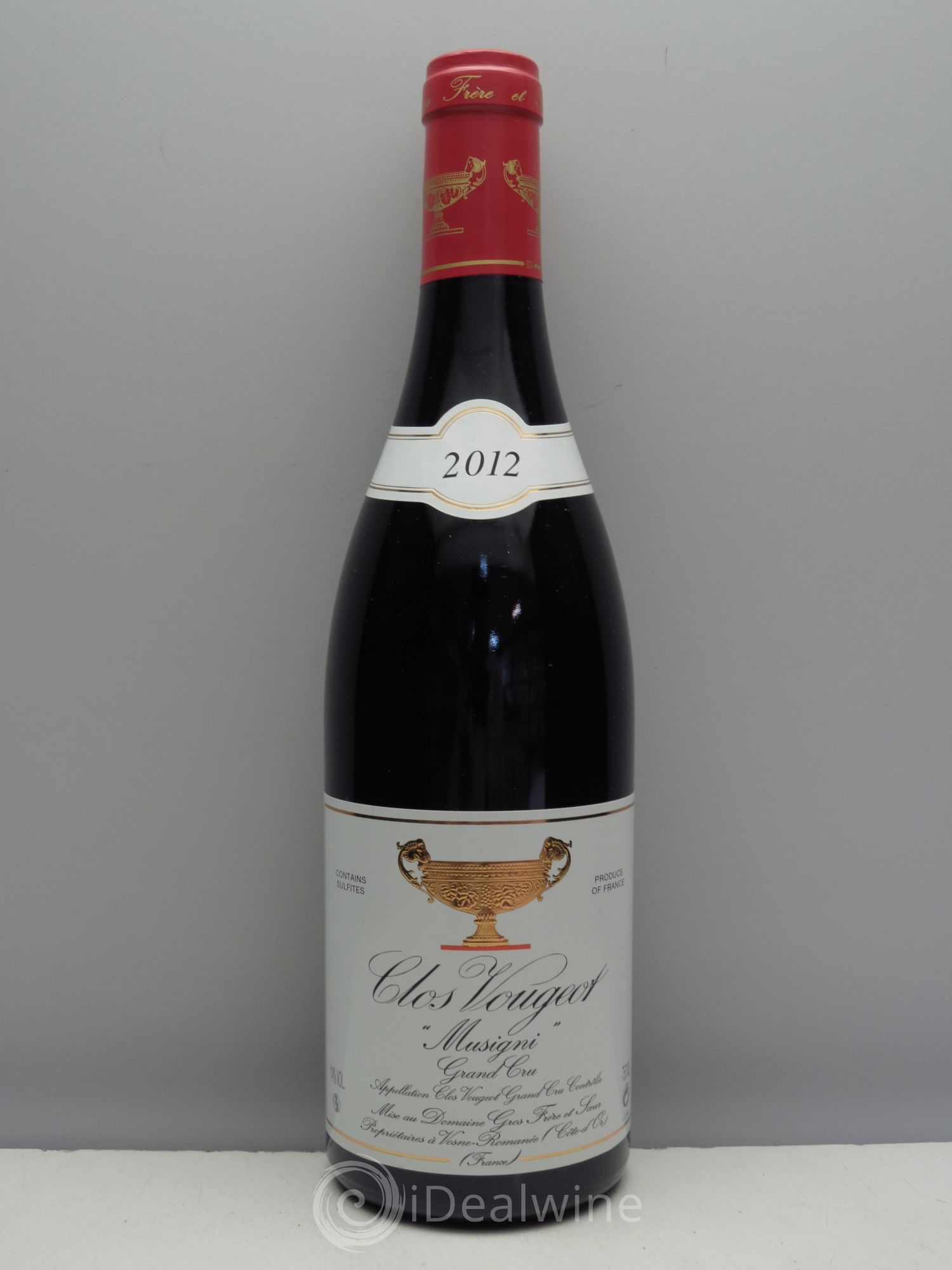 Clos de Vougeot Grand Cru Musigni Gros Frère & Soeur 2012 - Lot de 1 bouteille - 0