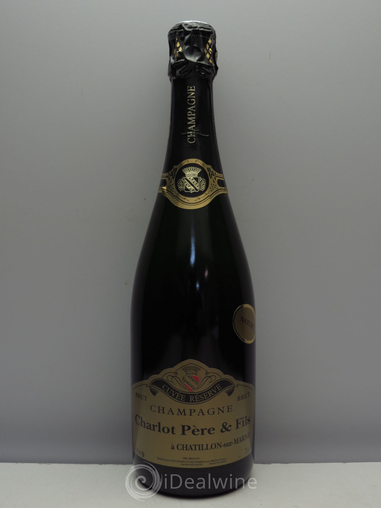 Champagne Charlot Brut Nature Cuvée Réserve - Posten von 1 Flasche - 0
