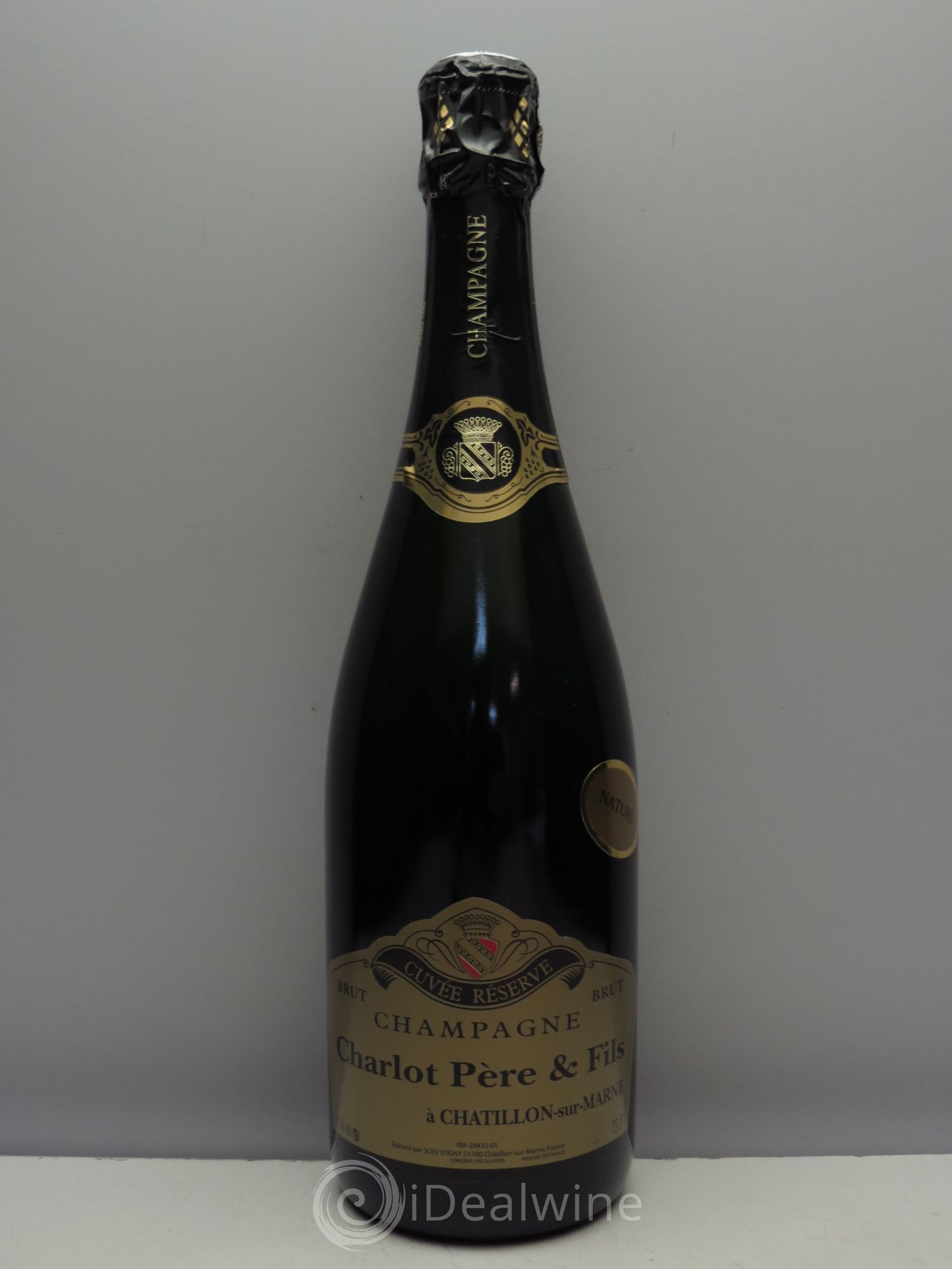 Champagne Charlot Brut Nature Cuvée Réserve - Posten von 1 Flasche - 0