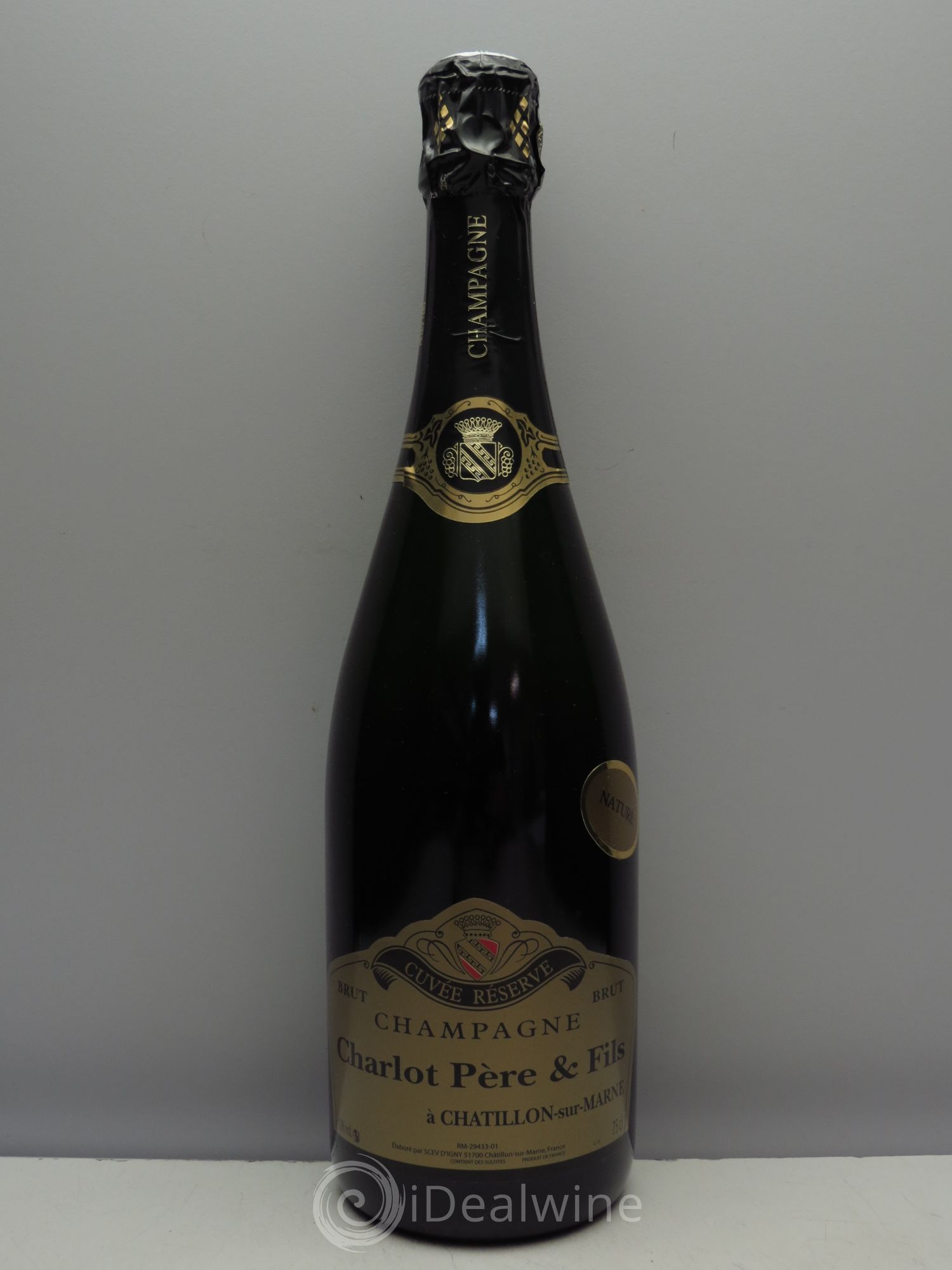 Champagne Charlot Brut Nature Cuvée Réserve - Posten von 1 Flasche - 0