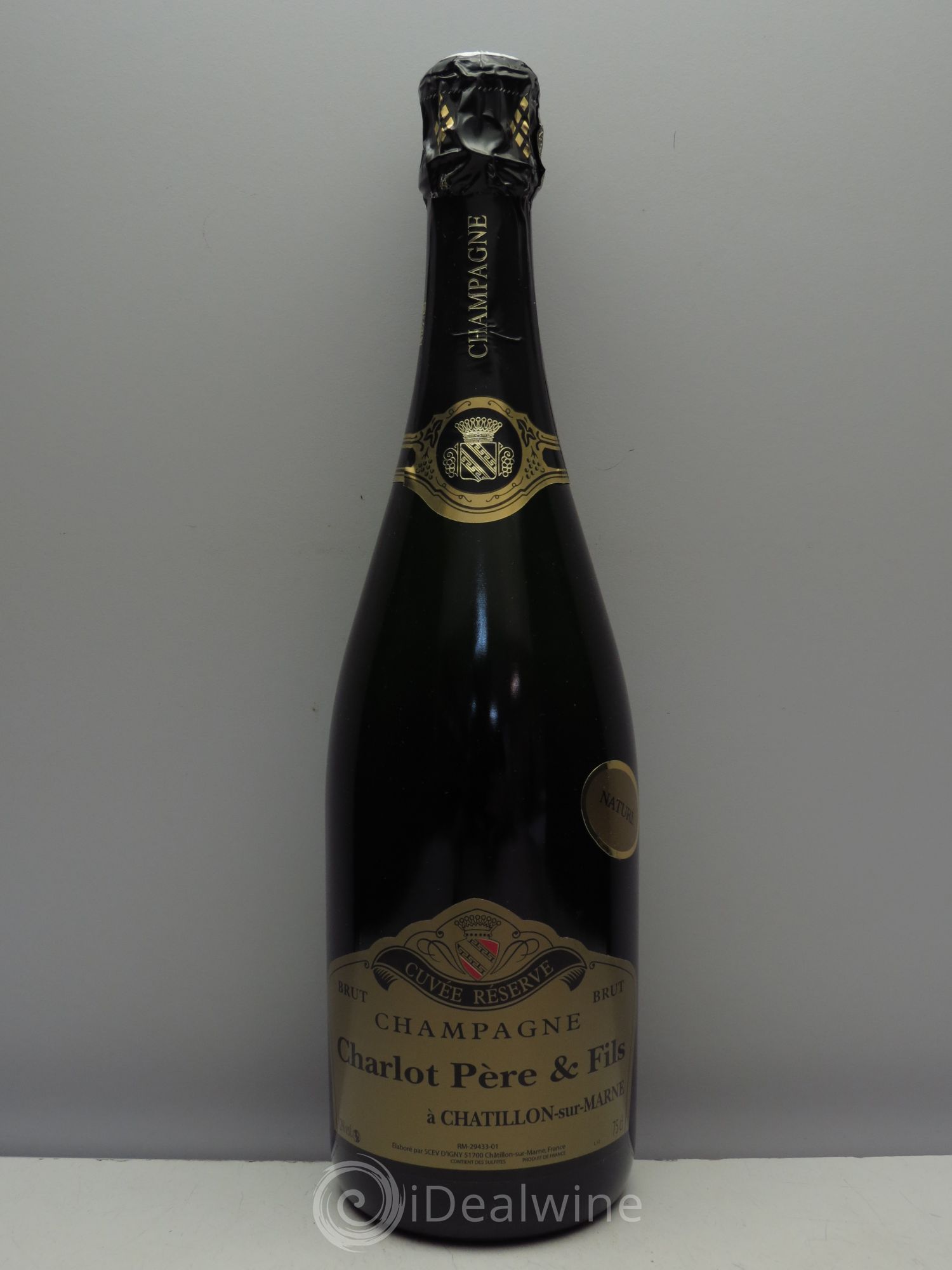 Champagne Charlot Brut Nature Cuvée Réserve - Posten von 1 Flasche - 0