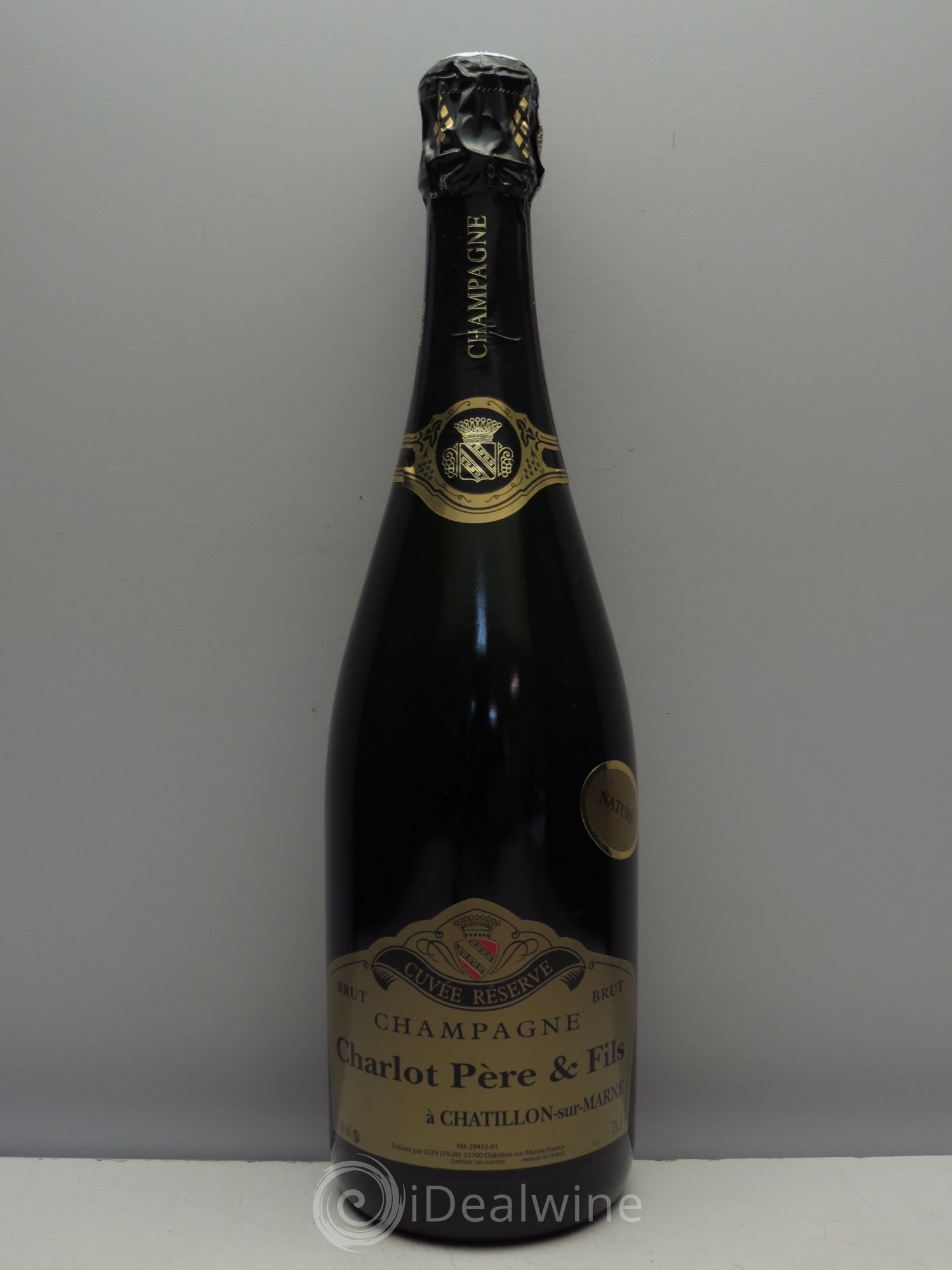 Champagne Charlot Brut Nature Cuvée Réserve - Posten von 1 Flasche - 0