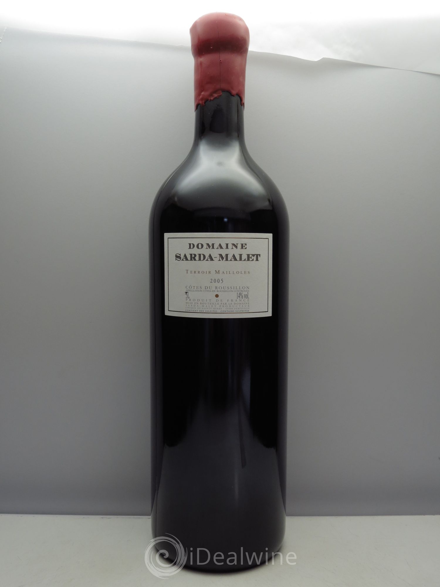 Côtes du Roussillon Domaine Sarda-Malet Terroir de Mailloles Jérôme Malet 2005 - Lot de 1 jeroboam - 0
