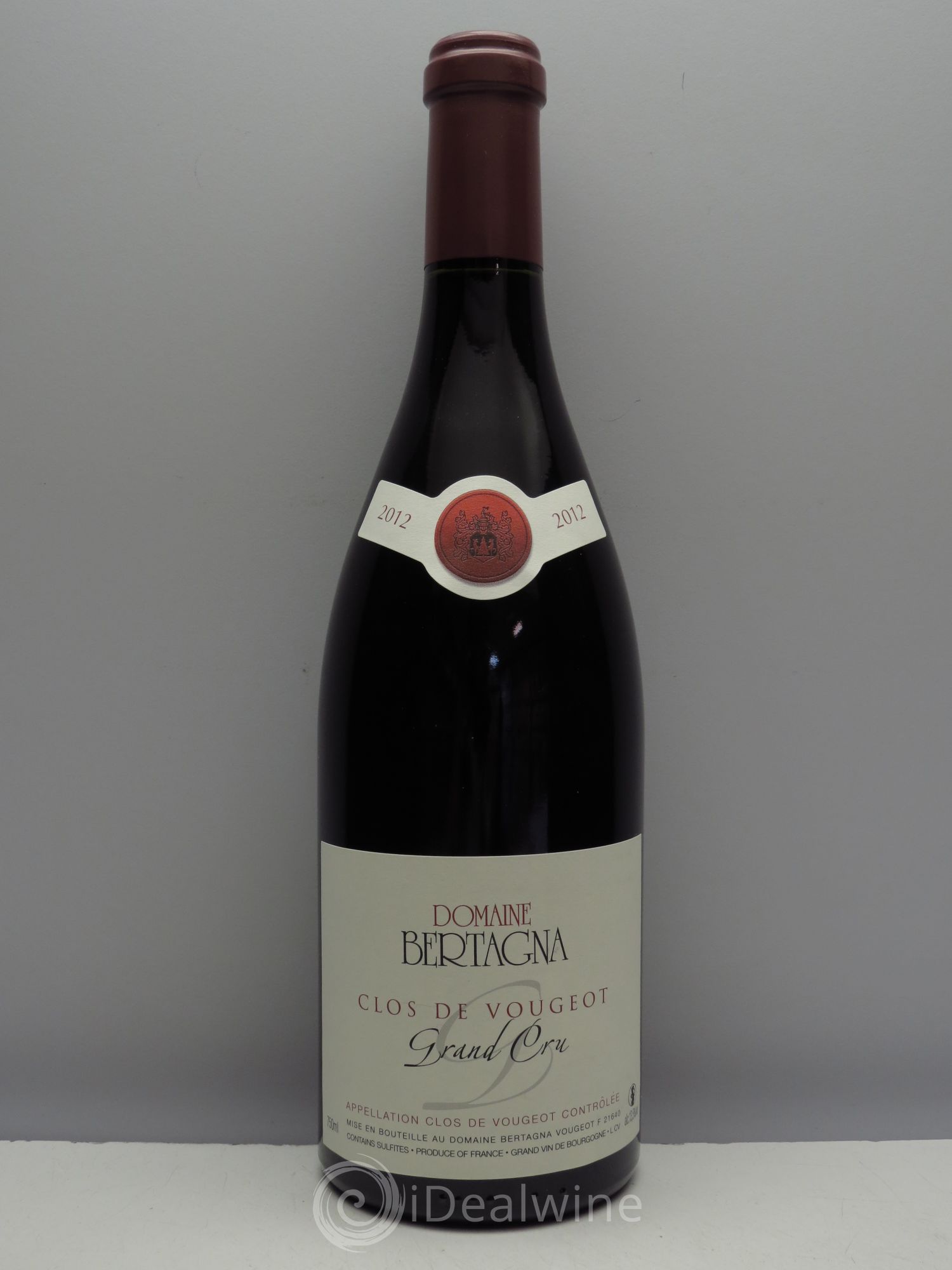 Clos de Vougeot Grand Cru Bertagna 2012 - Lot de 1 bouteille - 0