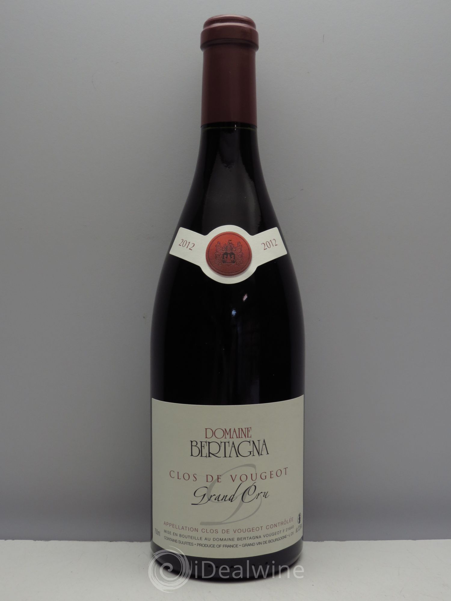 Clos de Vougeot Grand Cru Bertagna 2012 - Lot de 1 bouteille - 0