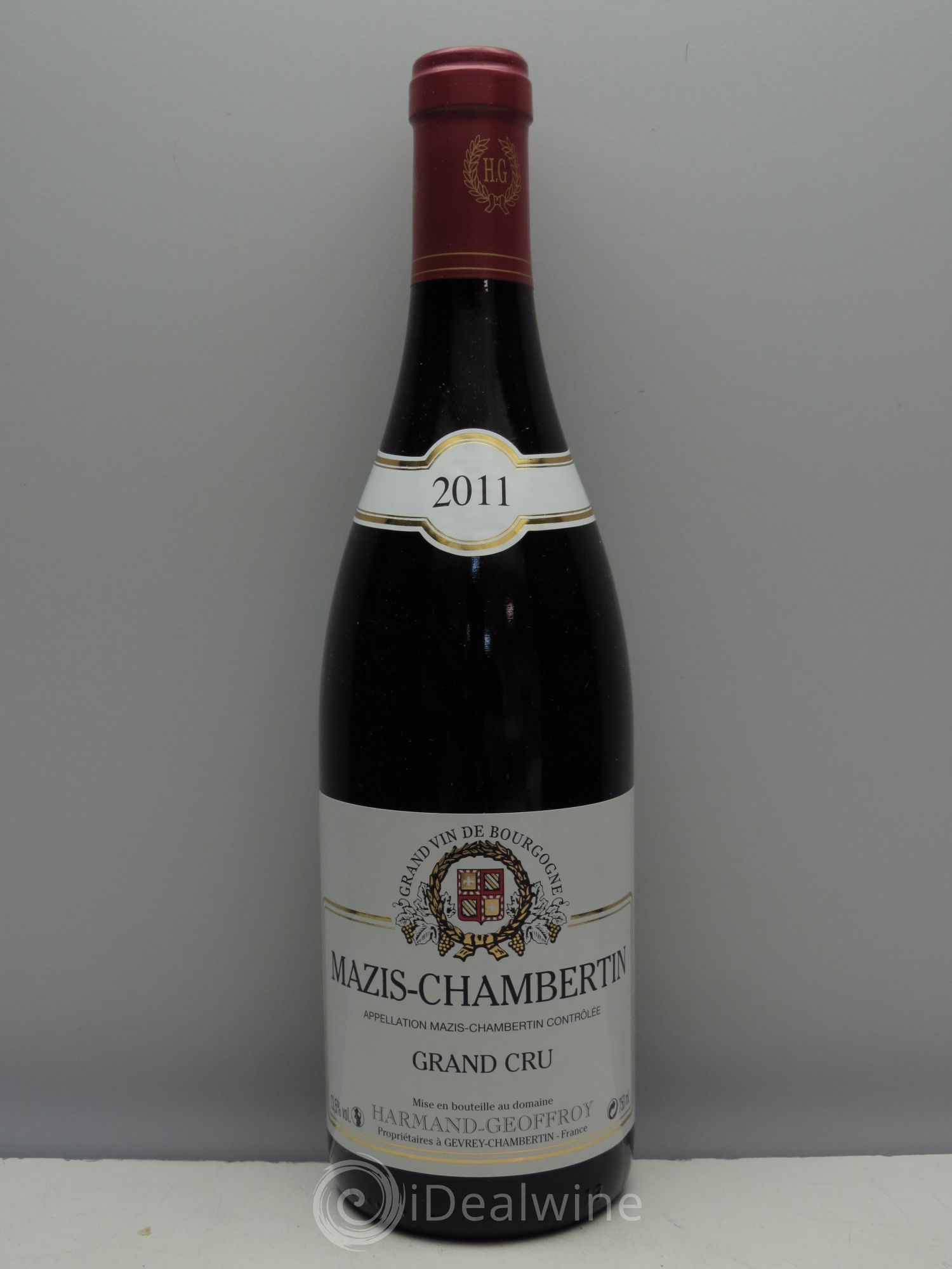 Mazis-Chambertin Grand Cru Domaine Harmand Geoffroy 2011 - Lot de 1 bouteille - 0