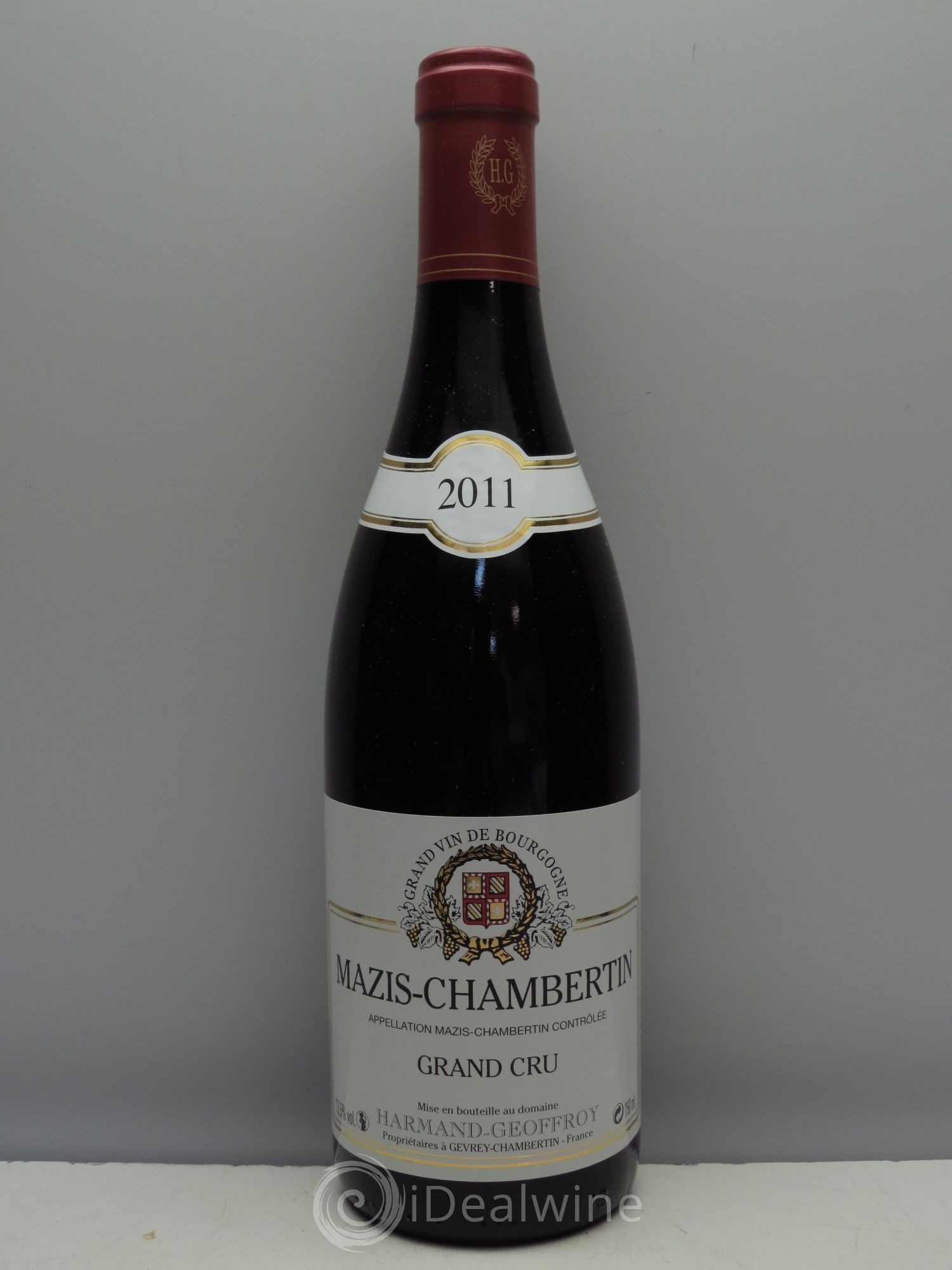 Mazis-Chambertin Grand Cru Domaine Harmand Geoffroy 2011 - Lot de 1 bouteille - 0