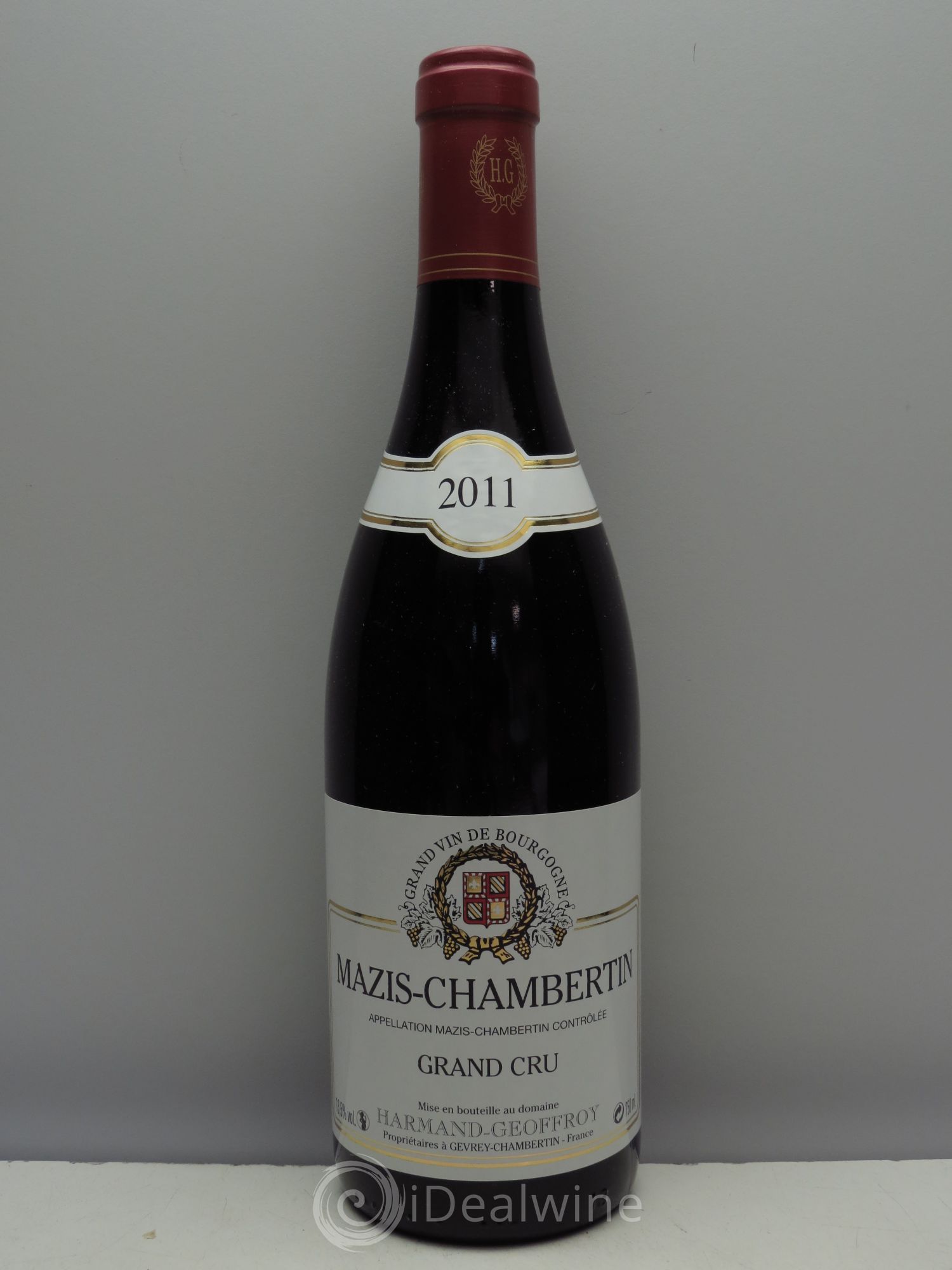 Mazis-Chambertin Grand Cru Domaine Harmand Geoffroy 2011 - Lot de 1 bouteille - 0