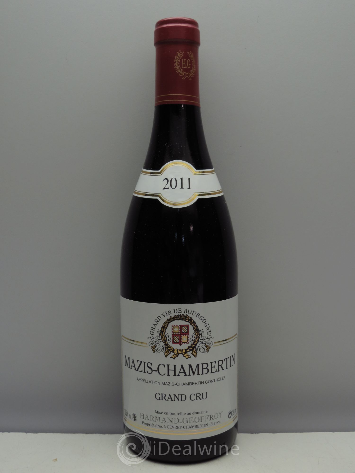Mazis-Chambertin Grand Cru Domaine Harmand Geoffroy 2011 - Lot de 1 bouteille - 0