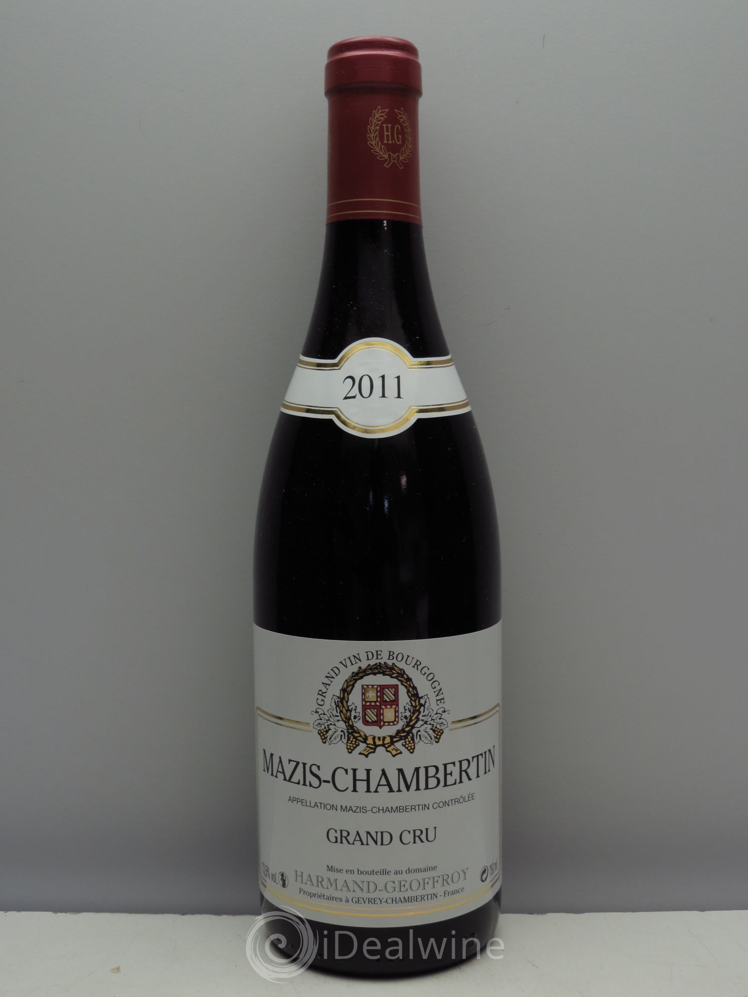 Mazis-Chambertin Grand Cru Domaine Harmand Geoffroy 2011 - Lot de 1 bouteille - 0