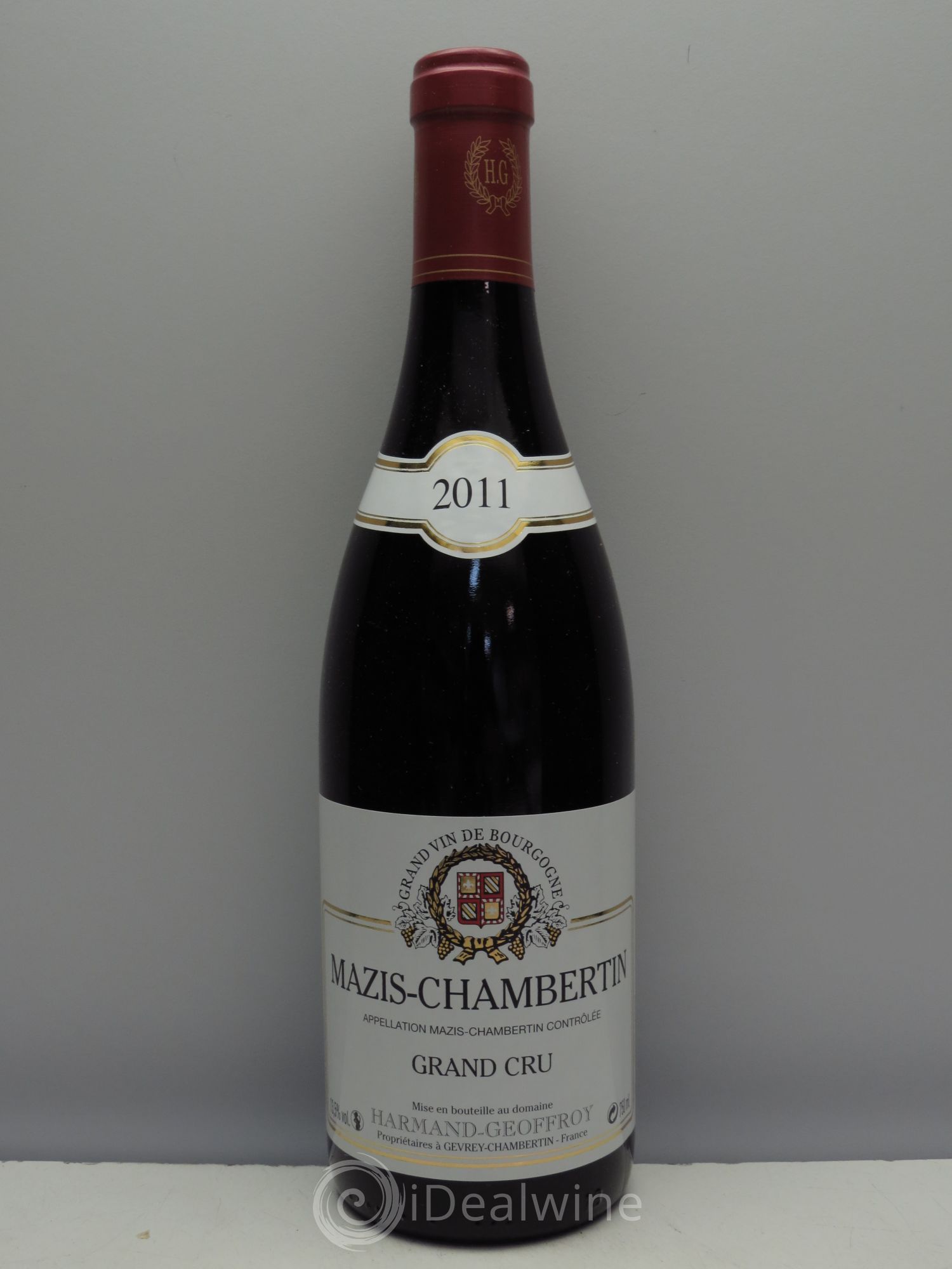 Mazis-Chambertin Grand Cru Domaine Harmand Geoffroy 2011 - Lot de 1 bouteille - 0