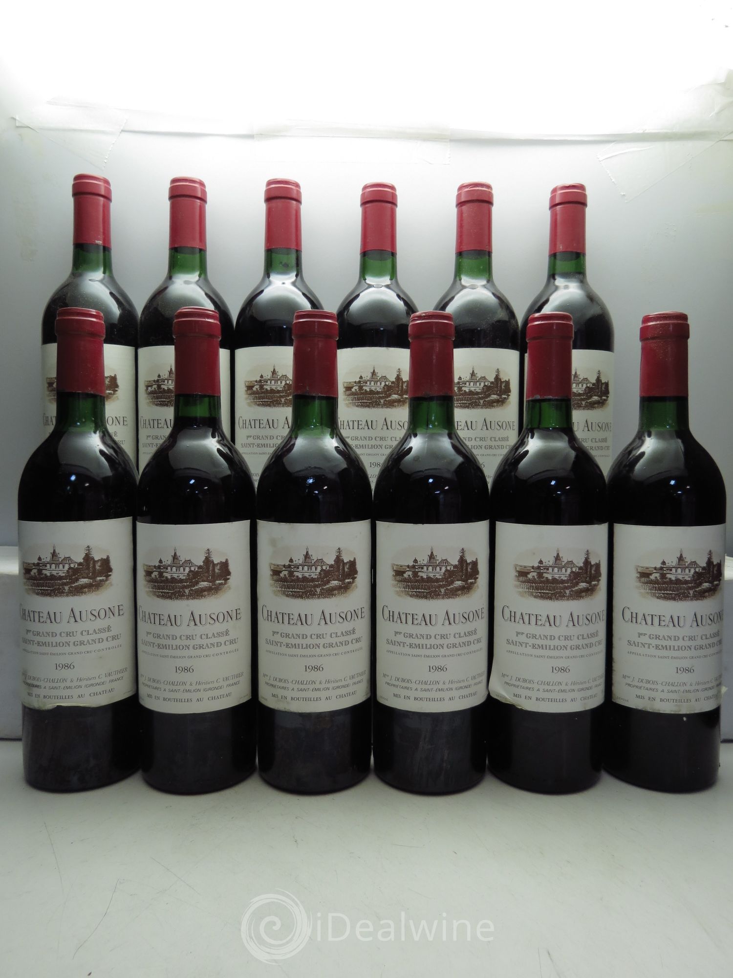 Château Ausone 1er Grand Cru Classé A 1986 - Lot de 12 bouteilles - 0