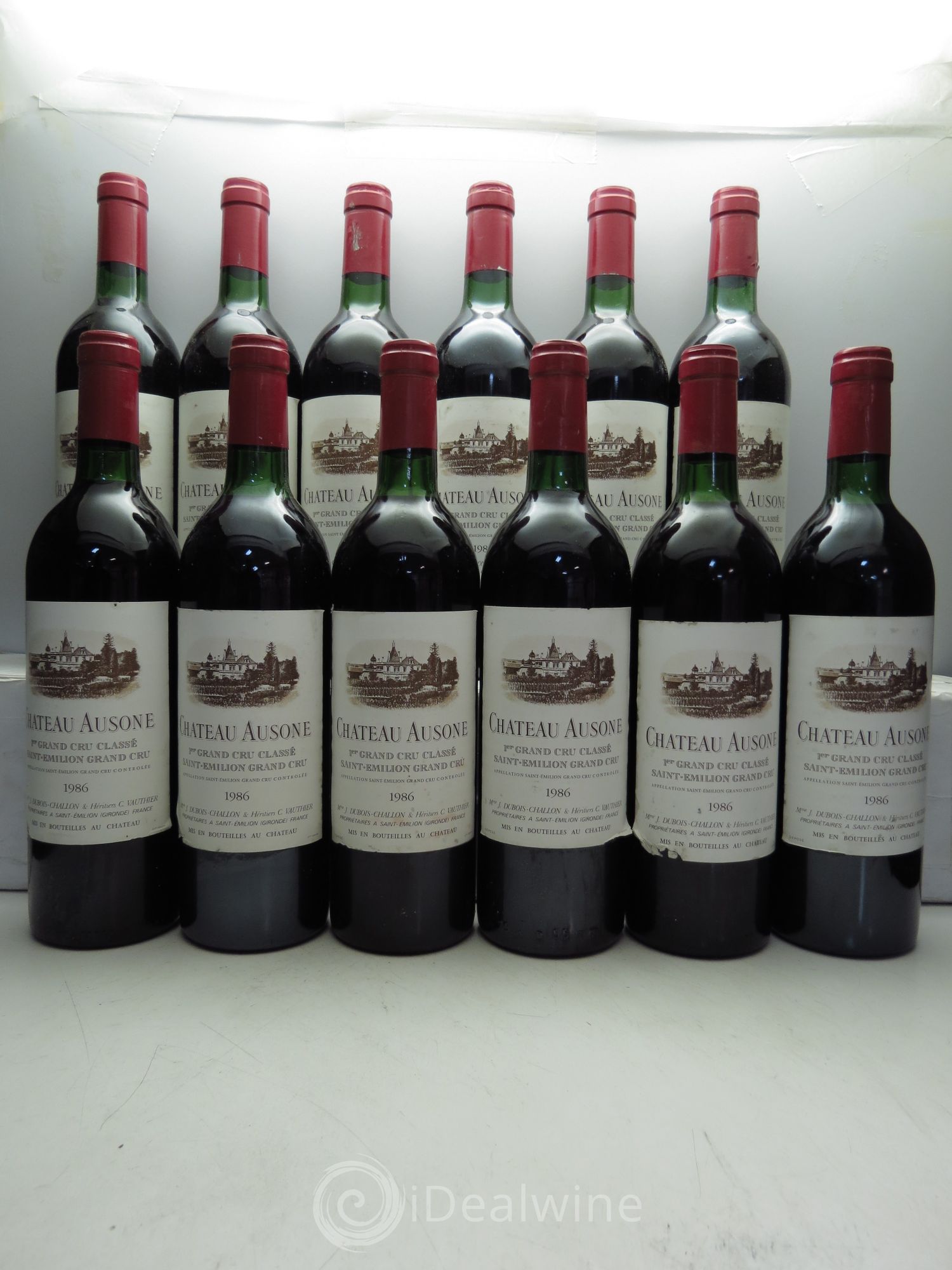 Château Ausone 1er Grand Cru Classé A 1986 - Lot de 12 bouteilles - 0