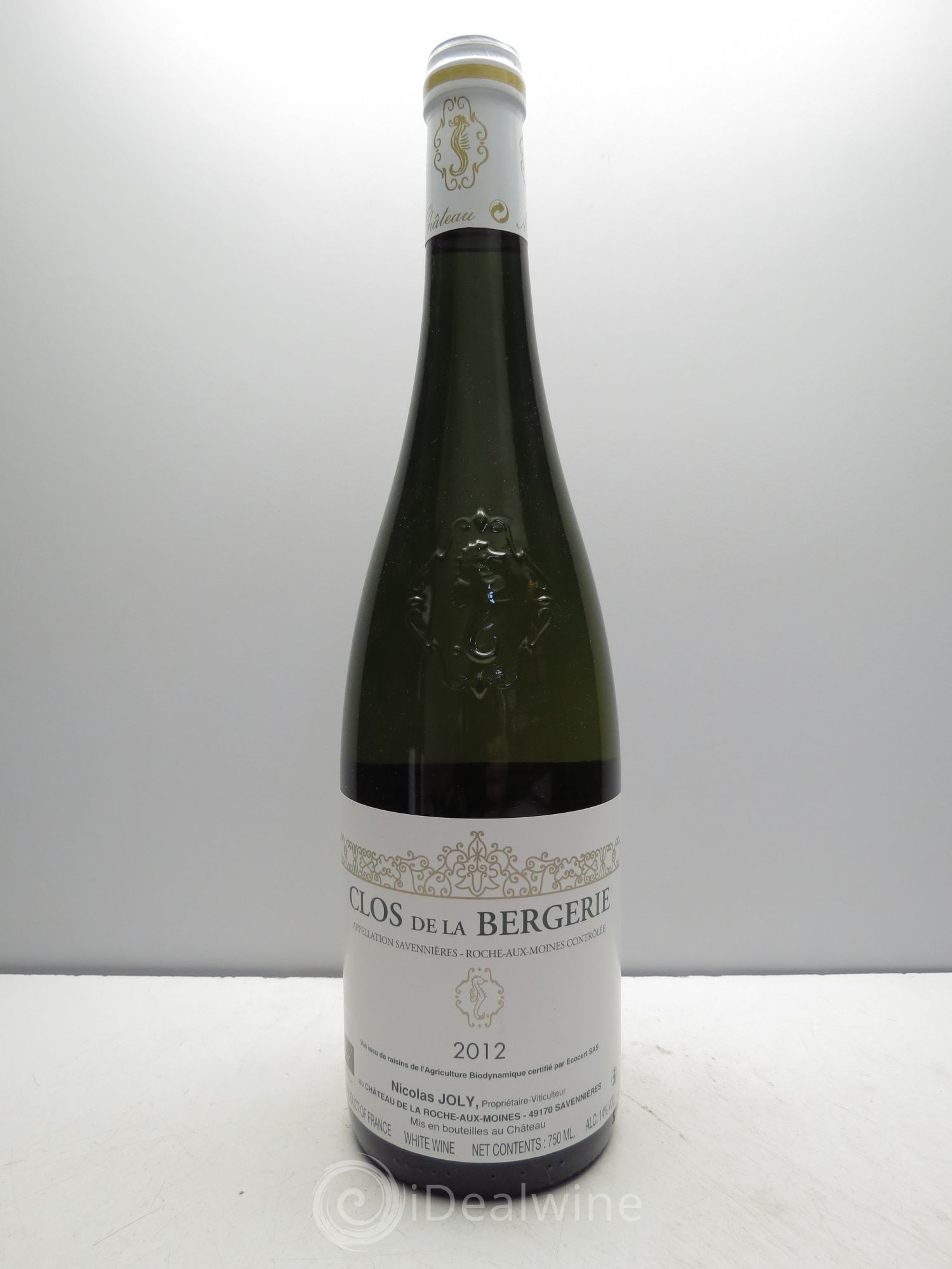 Savennières Roche aux Moines Clos de la Bergerie Vignobles de la Coulée de Serrant - Nicolas Joly 2012 - Lot de 1 bouteille - 0