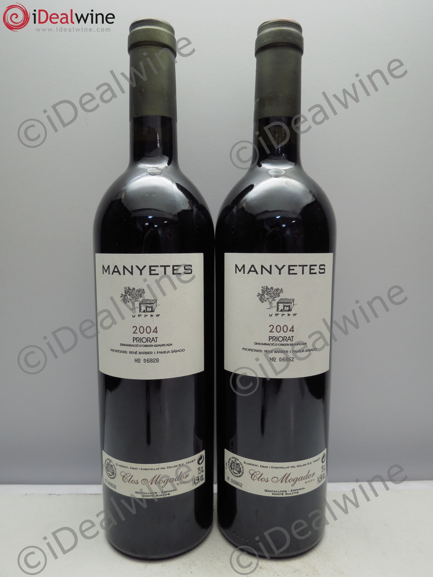 Priorat Clos Mogador DOCA René Barbier Manyetes 2004 - Lot de 2 bouteilles - 0