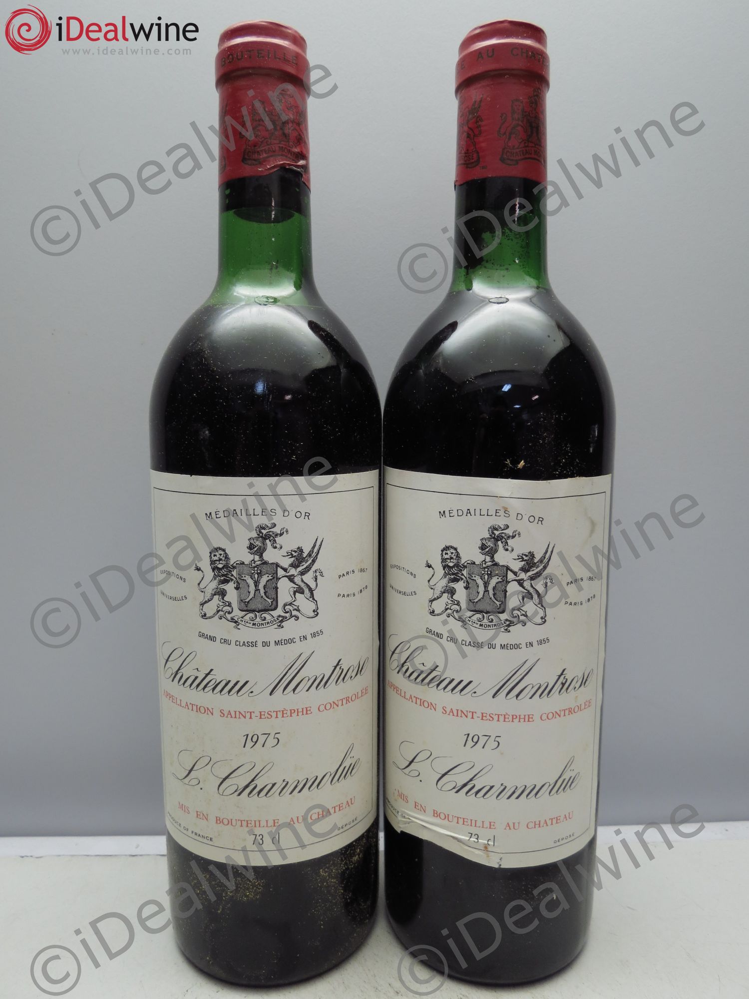 Château Montrose 2ème Grand Cru Classé 1975 - Lot de 2 bouteilles - 0
