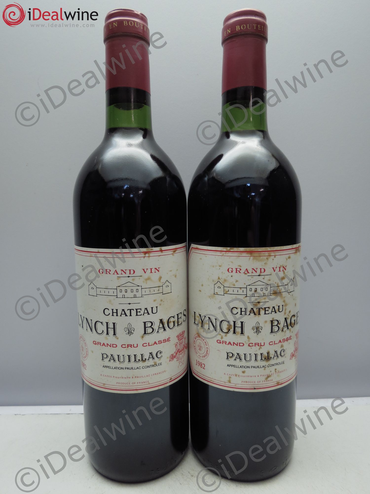 Château Lynch Bages 5ème Grand Cru Classé 1982 - Lot de 2 bouteilles - 0