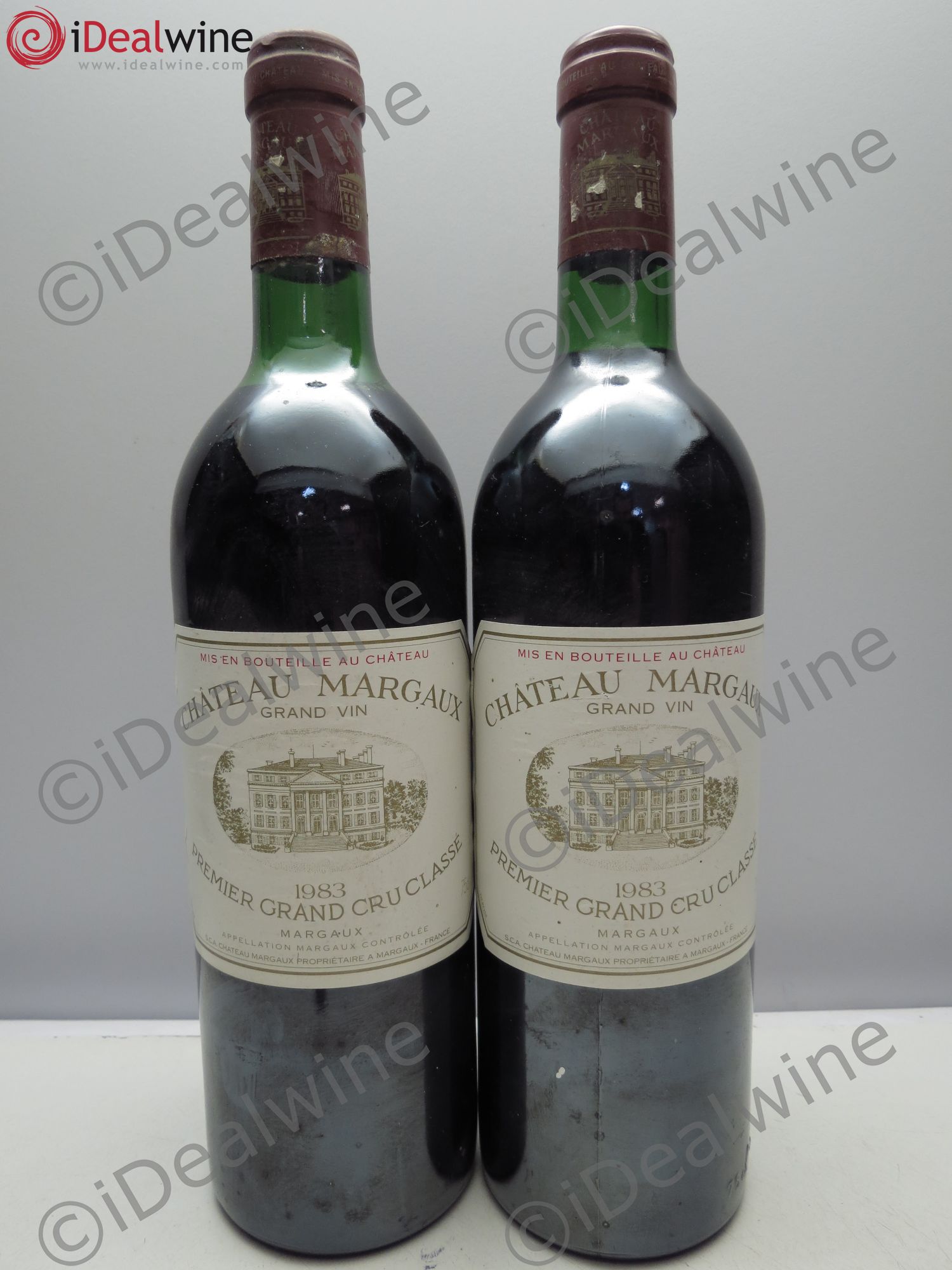 Château Margaux 1er Grand Cru Classé 1983 - Lot de 2 bouteilles - 0