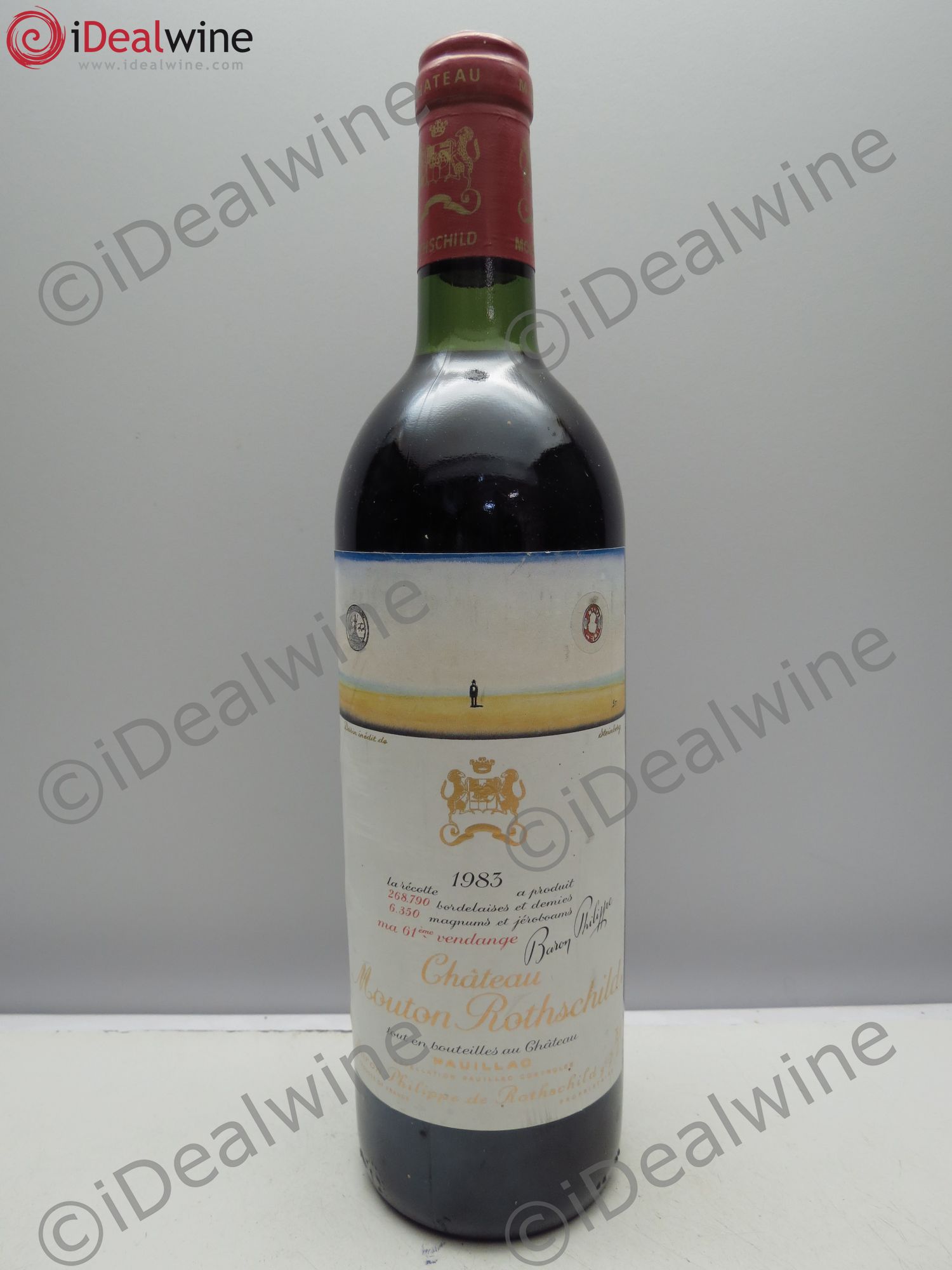 Château Mouton Rothschild 1er Grand Cru Classé 1983 - Lot de 1 bouteille - 0