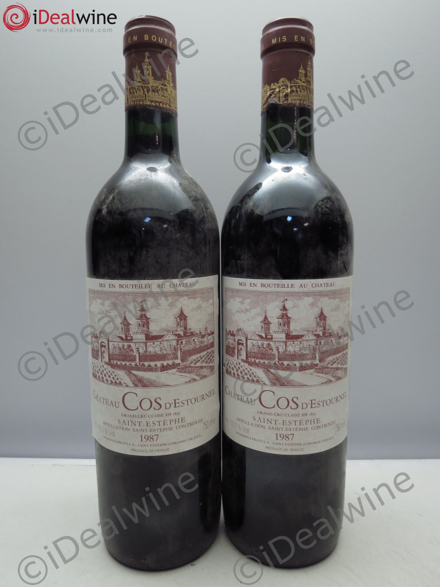 Cos d'Estournel 2ème Grand Cru Classé 1987 - Lot de 2 bouteilles - 0