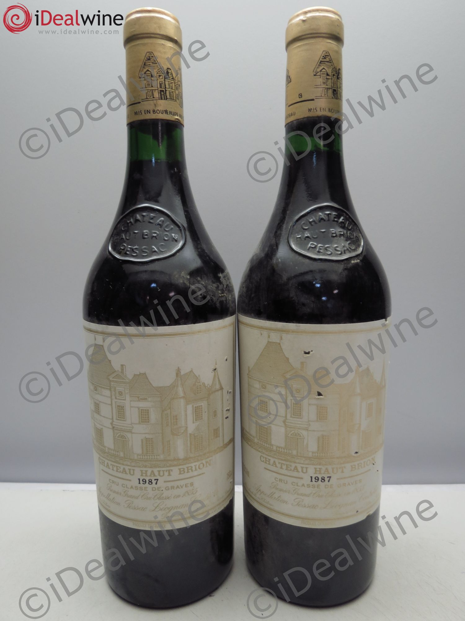 Château Haut Brion 1er Grand Cru Classé 1987 - Lot de 2 bouteilles - 0