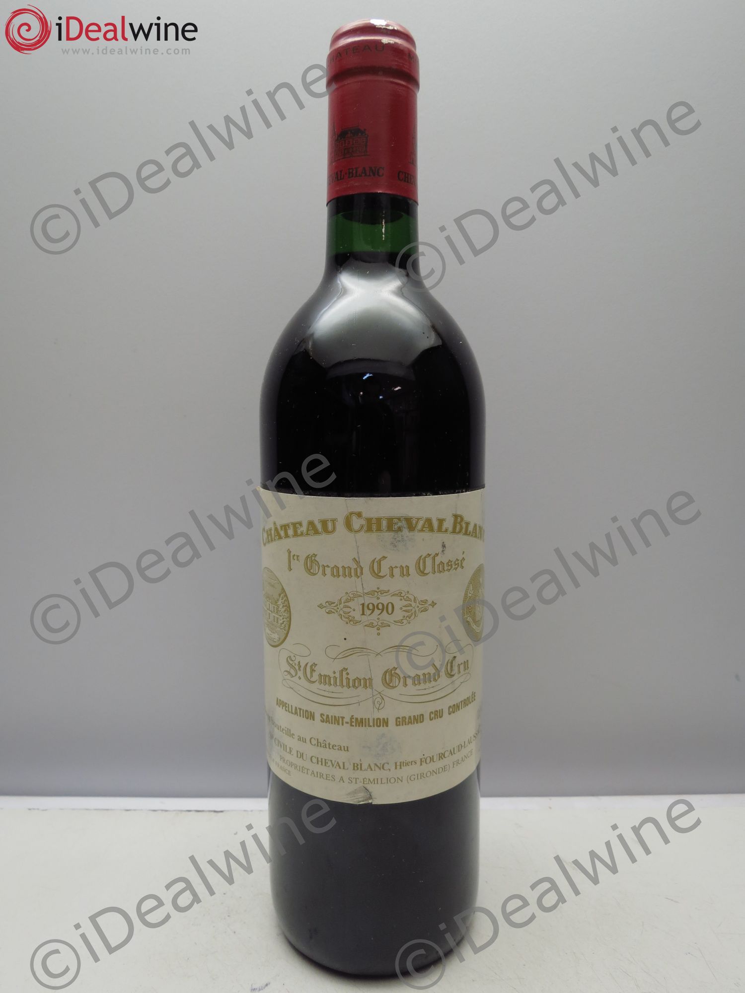Château Cheval Blanc 1er Grand Cru Classé A 1990 - Lot de 1 bouteille - 0