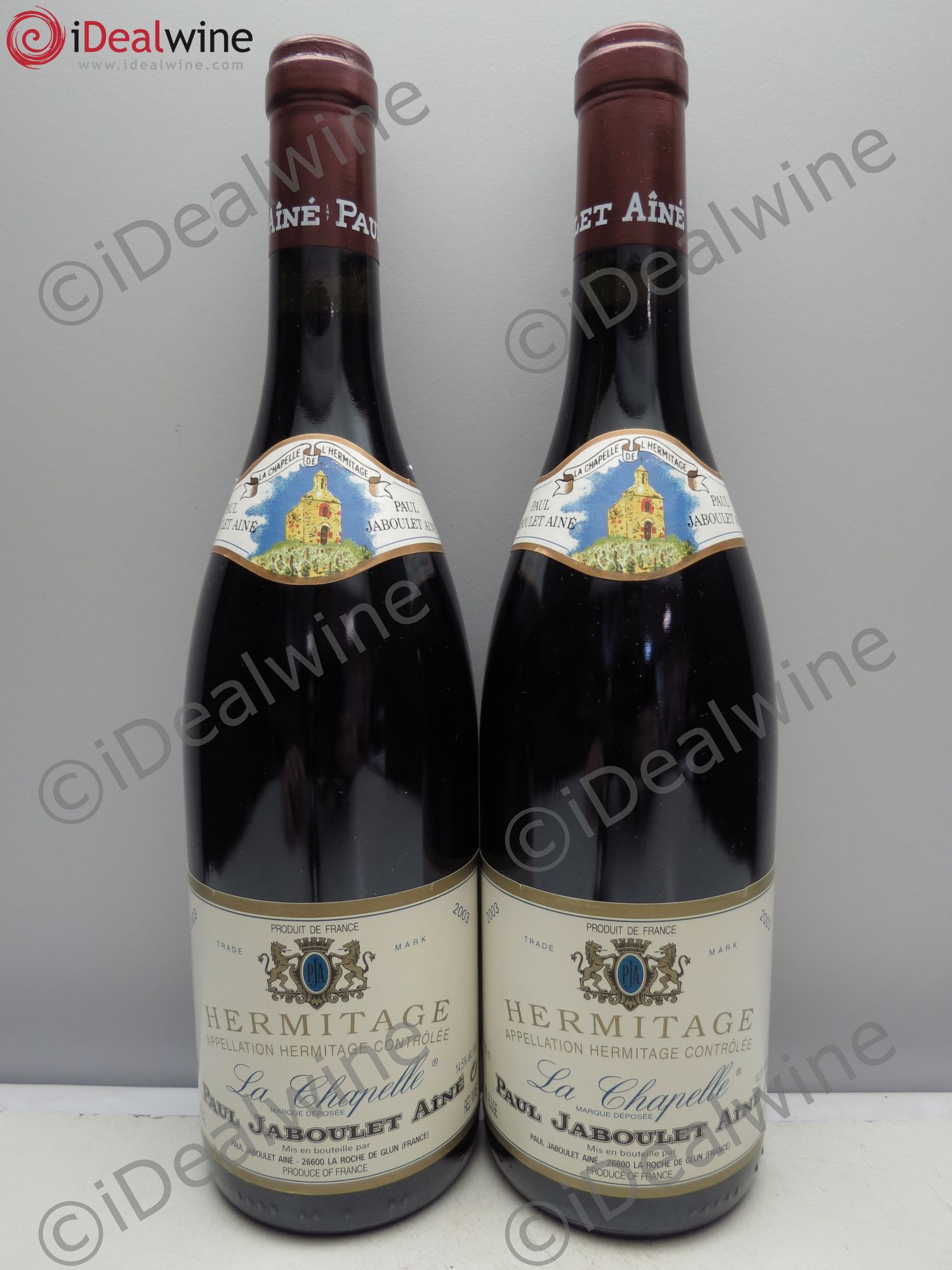 Hermitage La Chapelle Paul Jaboulet Ainé 2003 - Lot de 2 bouteilles - 0