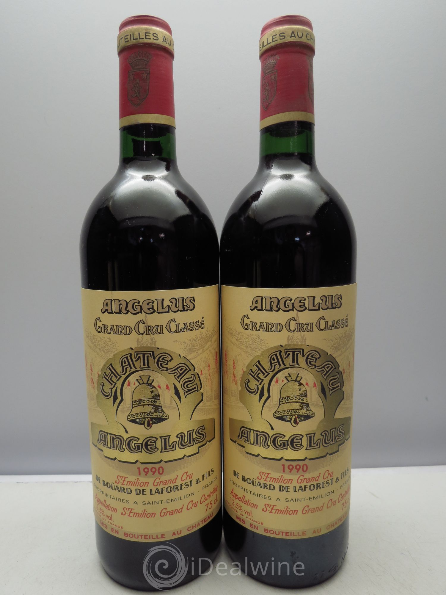 Château Angélus 1er Grand Cru Classé A 1990 - Lot de 12 bouteilles - 1