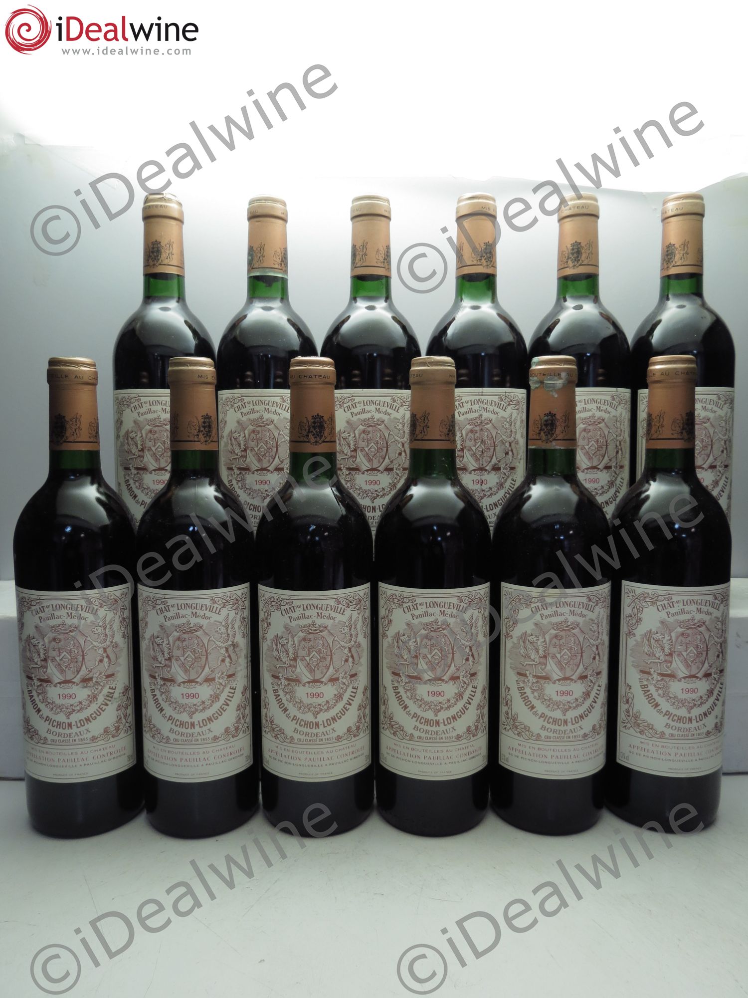 Pichon Longueville Baron 2ème Grand Cru Classé 1990 - Lot de 12 bouteilles - 0