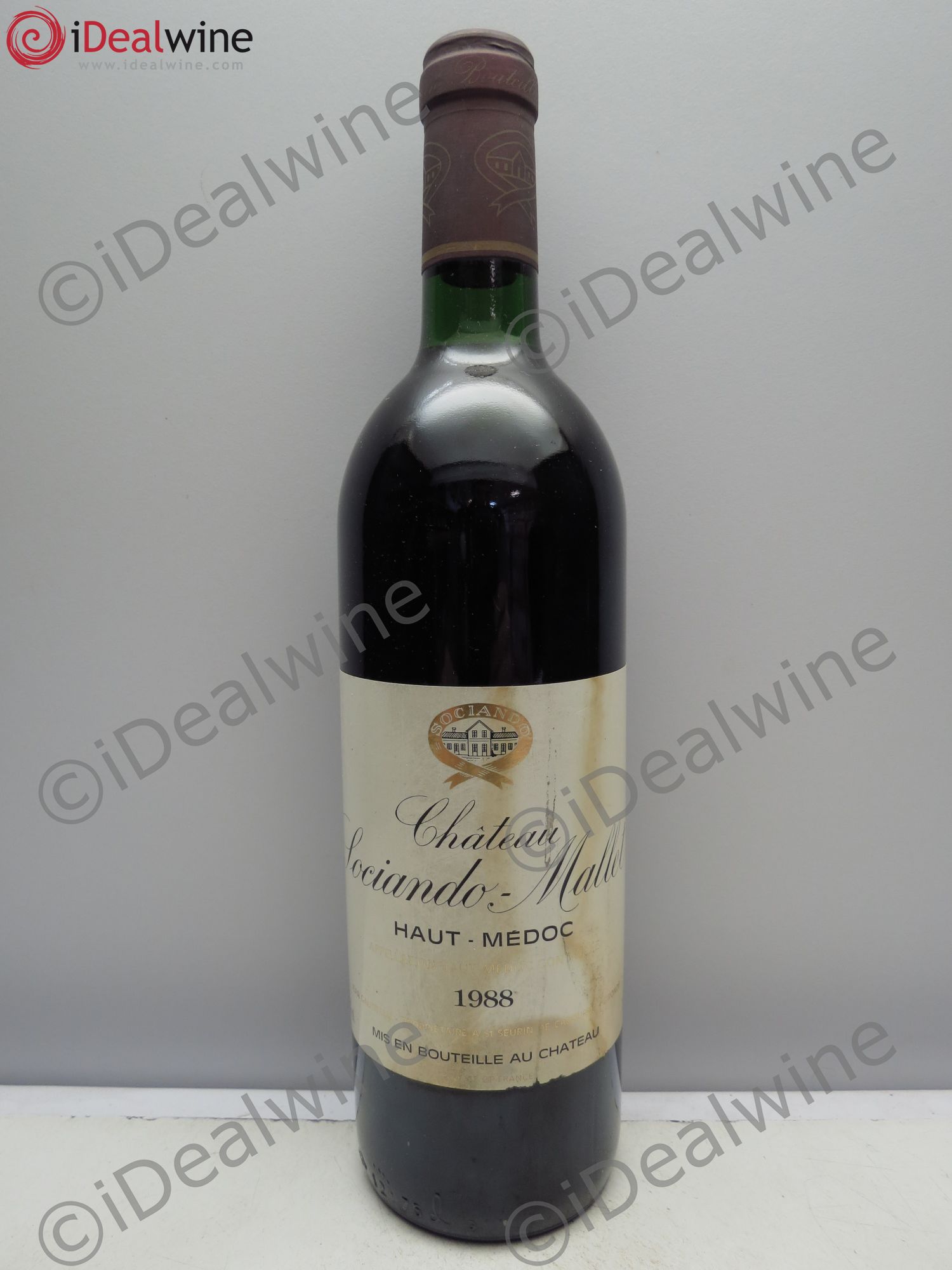 Château Sociando Mallet 1988 - Lot de 6 bouteilles - 0
