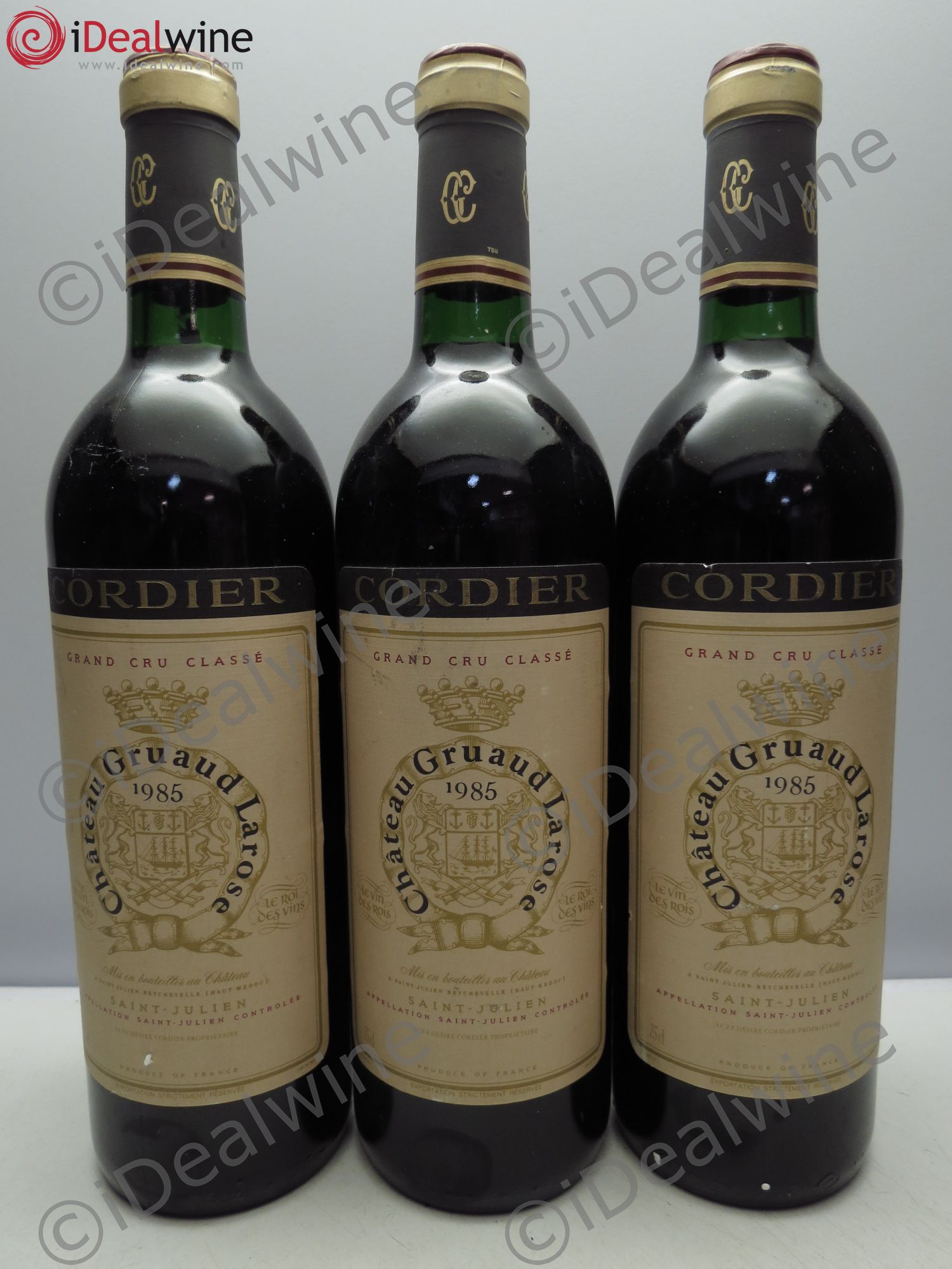 Château Gruaud Larose 2ème Grand Cru Classé 1985 - Lot de 3 bouteilles - 0