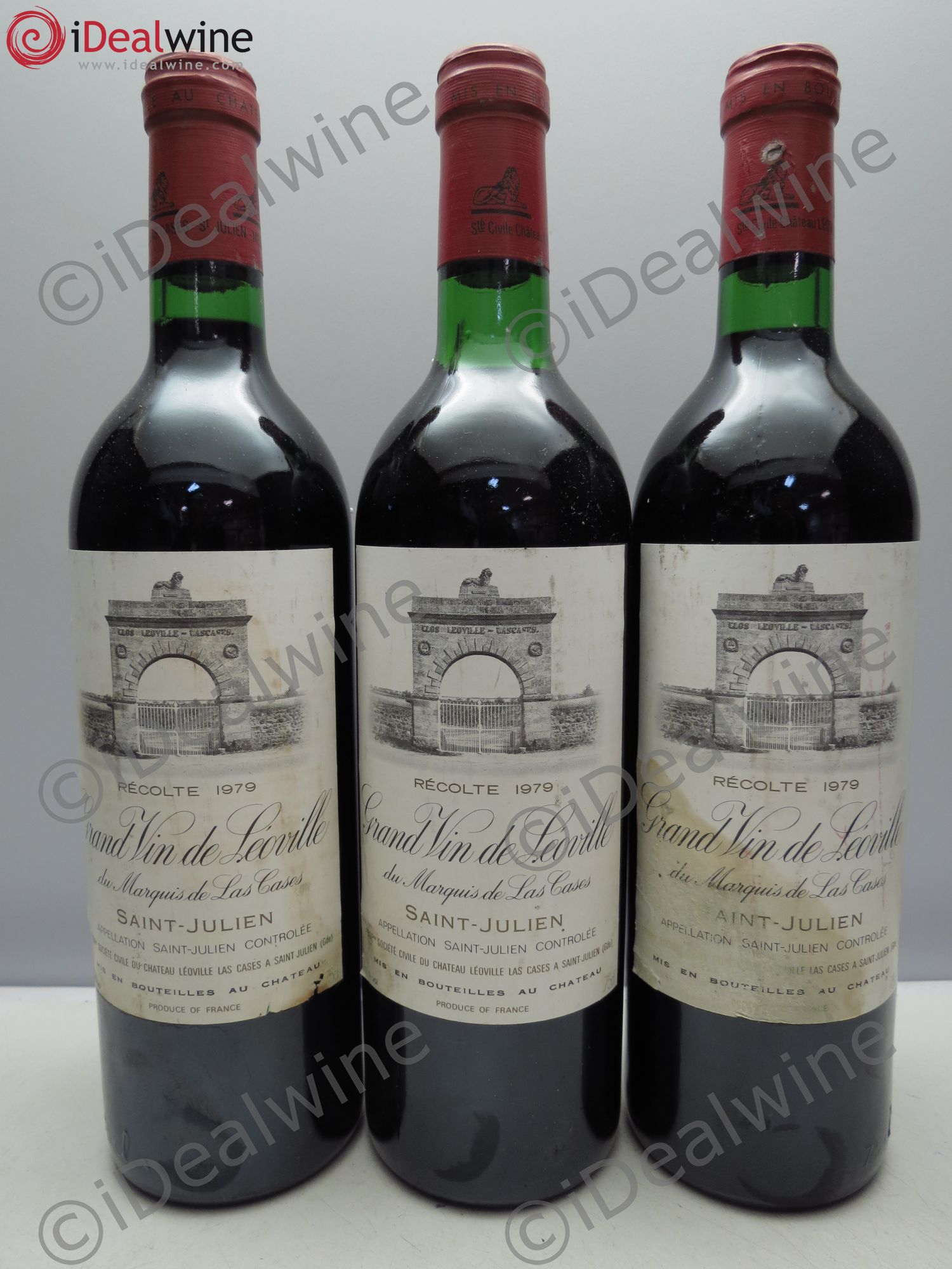 Château Léoville Las Cases 2ème Grand Cru Classé 1979 - Lot de 3 bouteilles - 0