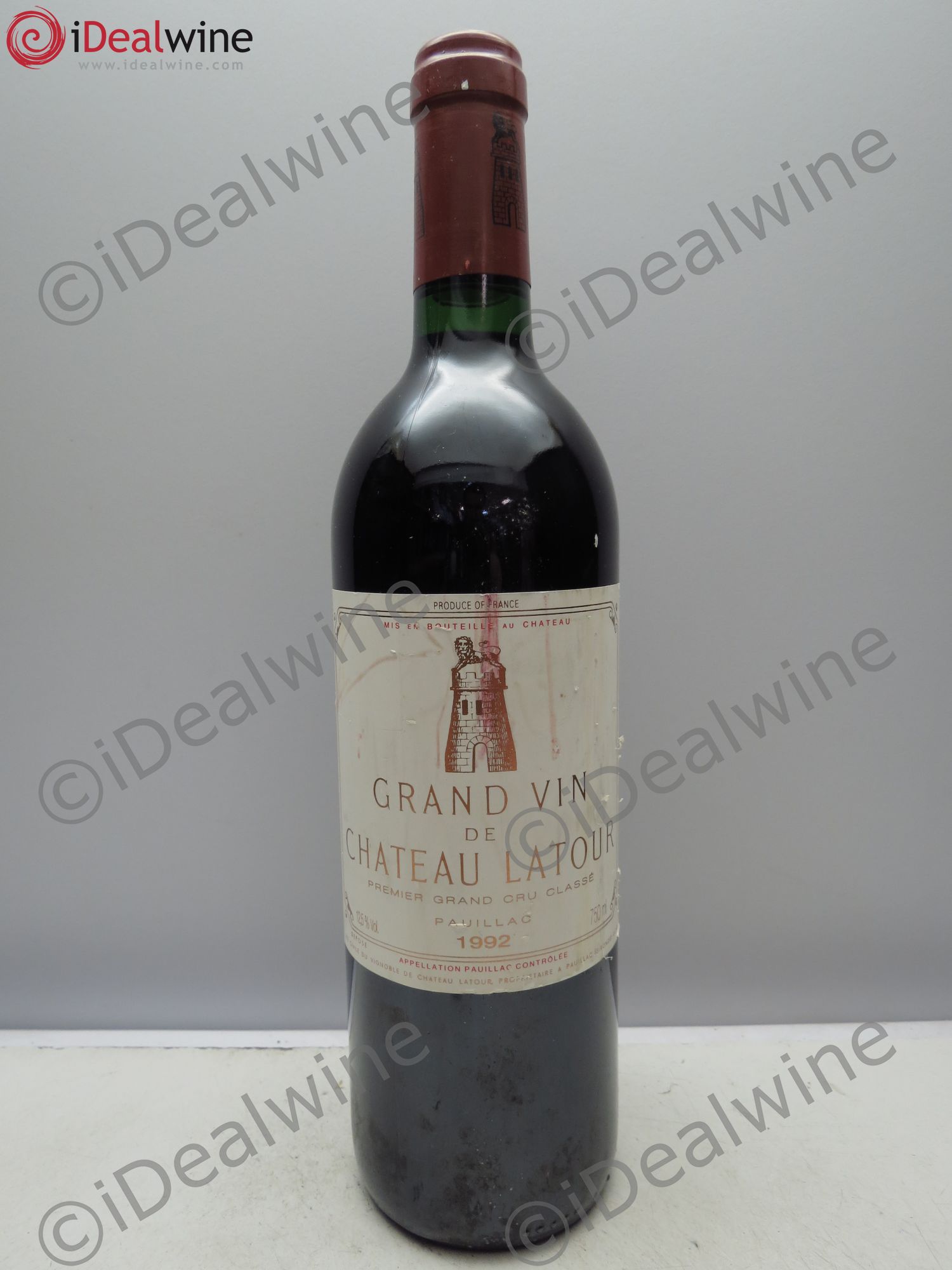 Château Latour 1er Grand Cru Classé 1992 - Lot de 1 bouteille - 0