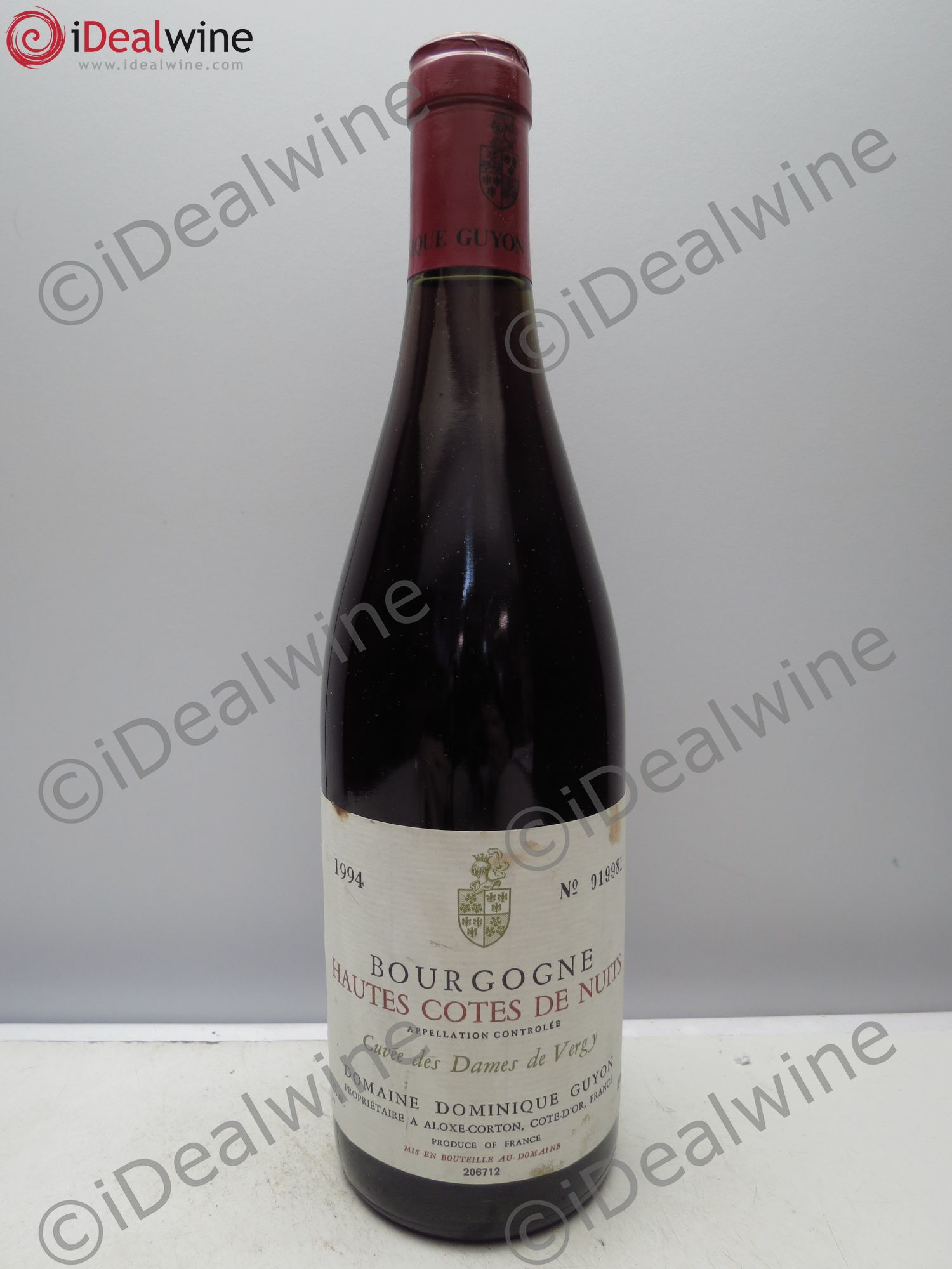 Hautes-Côtes de Nuits Cuvée des Dames de Vergy - D.Guyon 1994 - Posten von 1 Flasche - 0