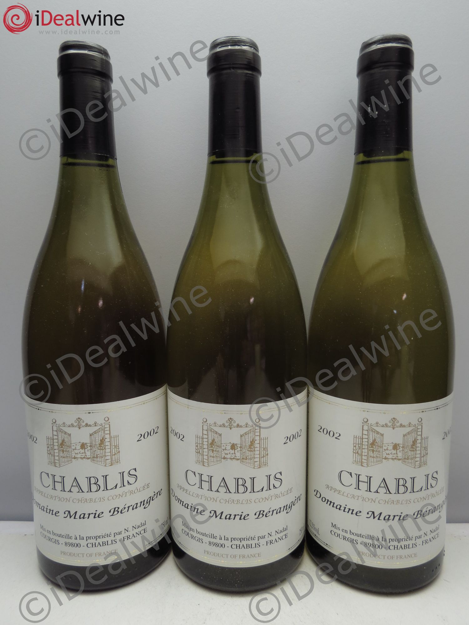 Chablis M.Berangere 2002 - Posten von 3 Flaschen - 0