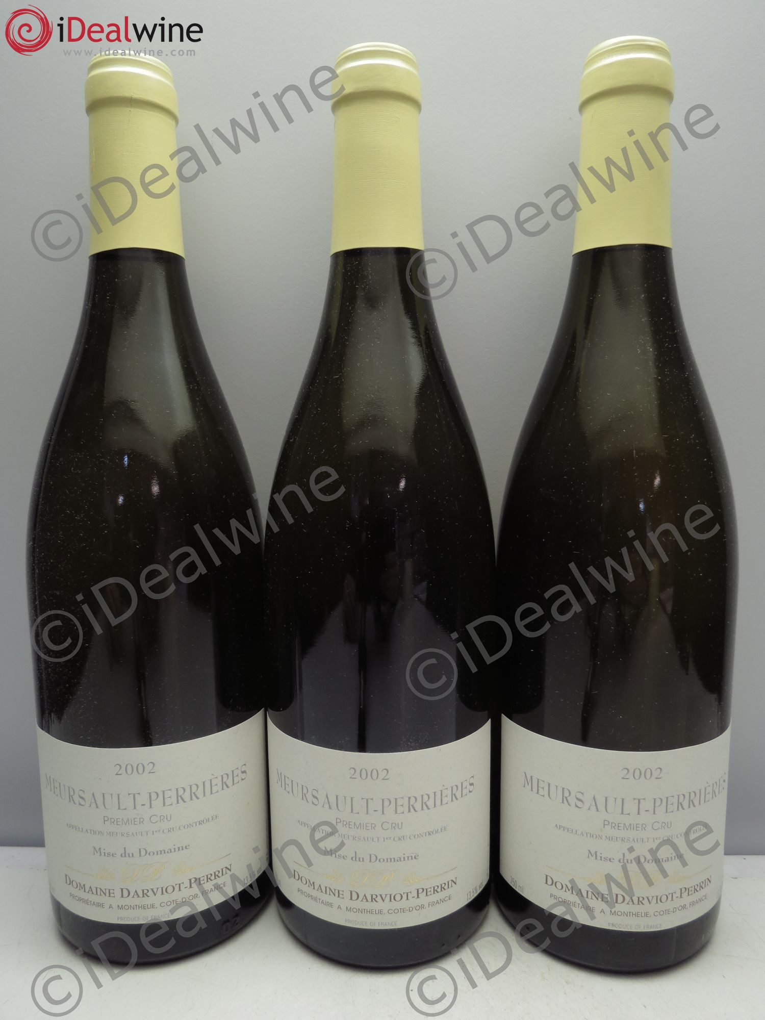 Meursault 1er Cru Darviot Perrin 2002 - Posten von 3 Flaschen - 0
