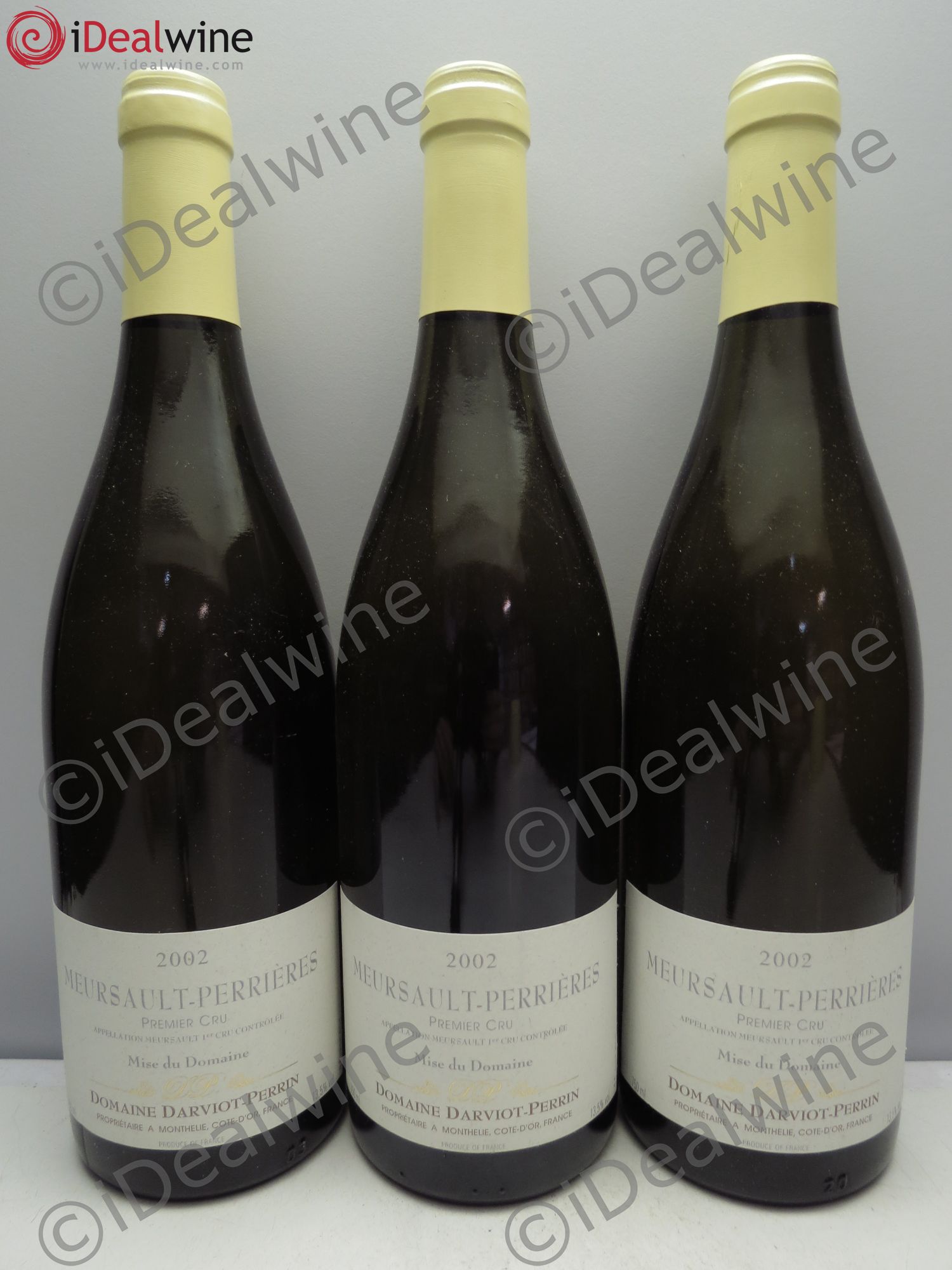 Meursault 1er Cru Darviot Perrin 2002 - Posten von 3 Flaschen - 0